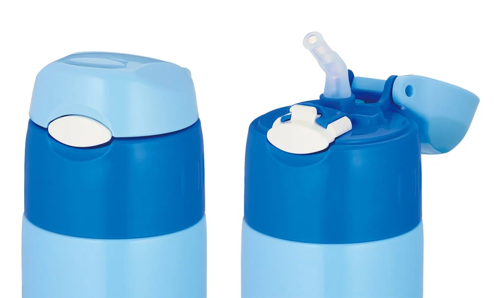 Thermos Vacuum Insulated Straw Bottle 0.4 L Blue Sky FHL-401FDS - Image 2