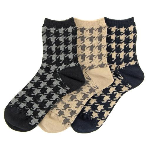 Thousand Birds Pattern Socks- Black - Image 2