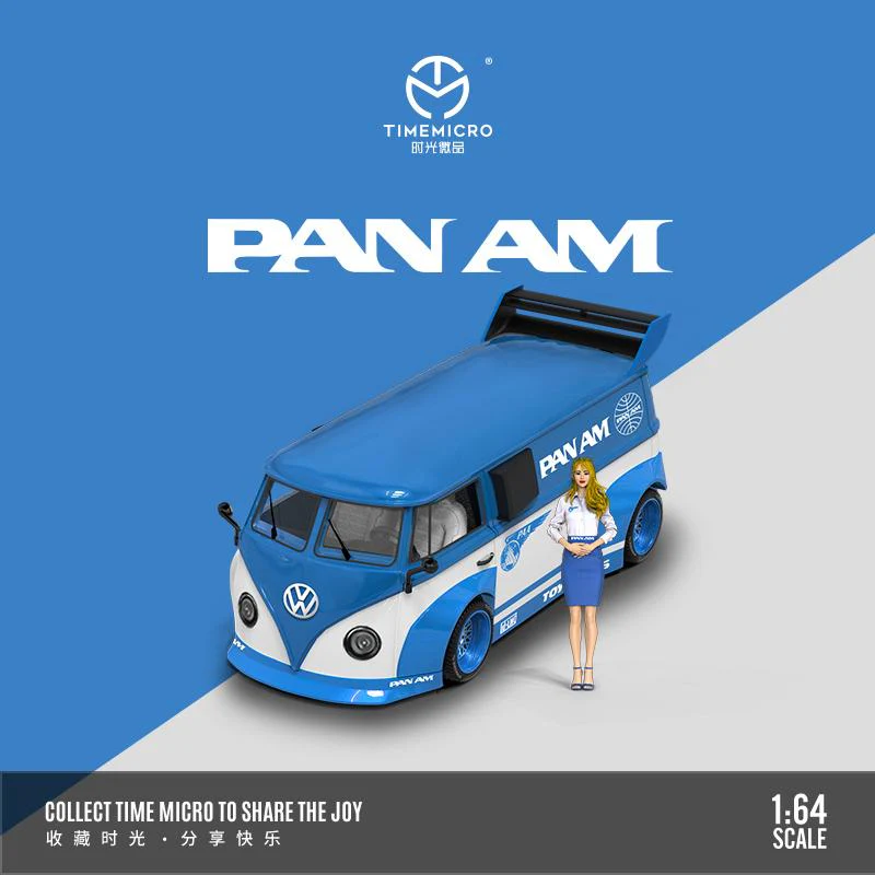 TIME MICRO 1/64 T1 Van PAN AM with Figurine TM642914-1 - Image 2