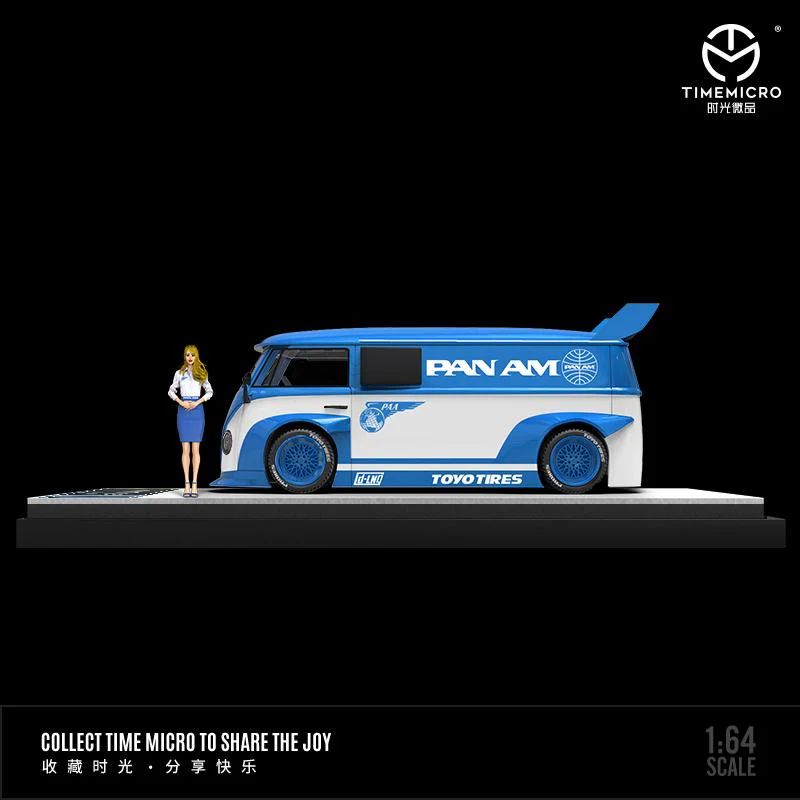 TIME MICRO 1/64 T1 Van PAN AM with Figurine TM642914-1 - Image 3
