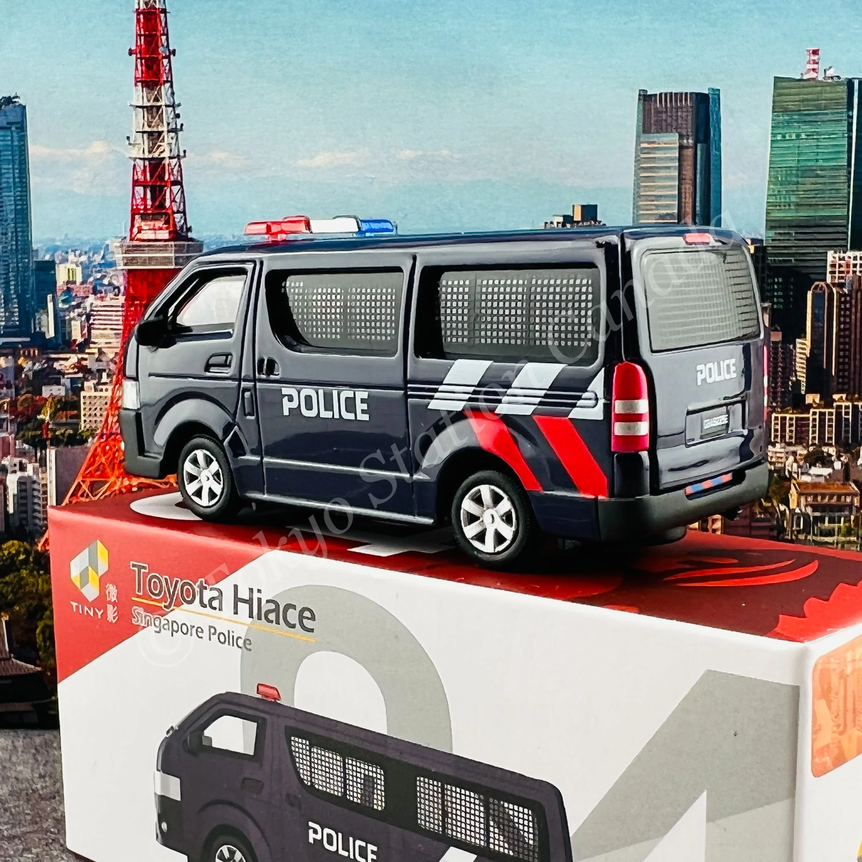 TINY 微影 SG04 Toyota Hiace Singapore Police ATCSG64006 - Image 4