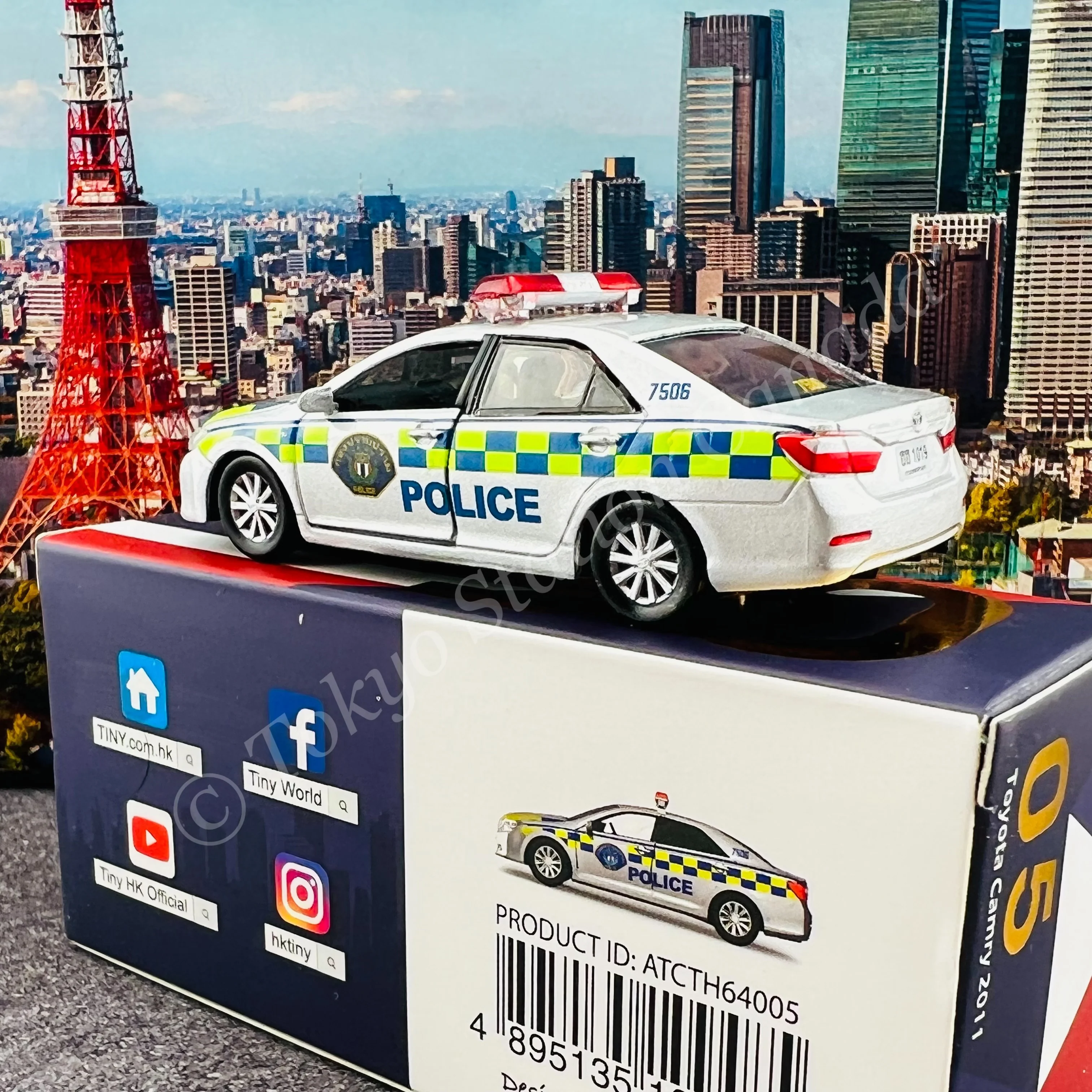 TINY 微影 TH05 Toyota Camry 2011 Thailand Police ATCTH64005 - Image 3