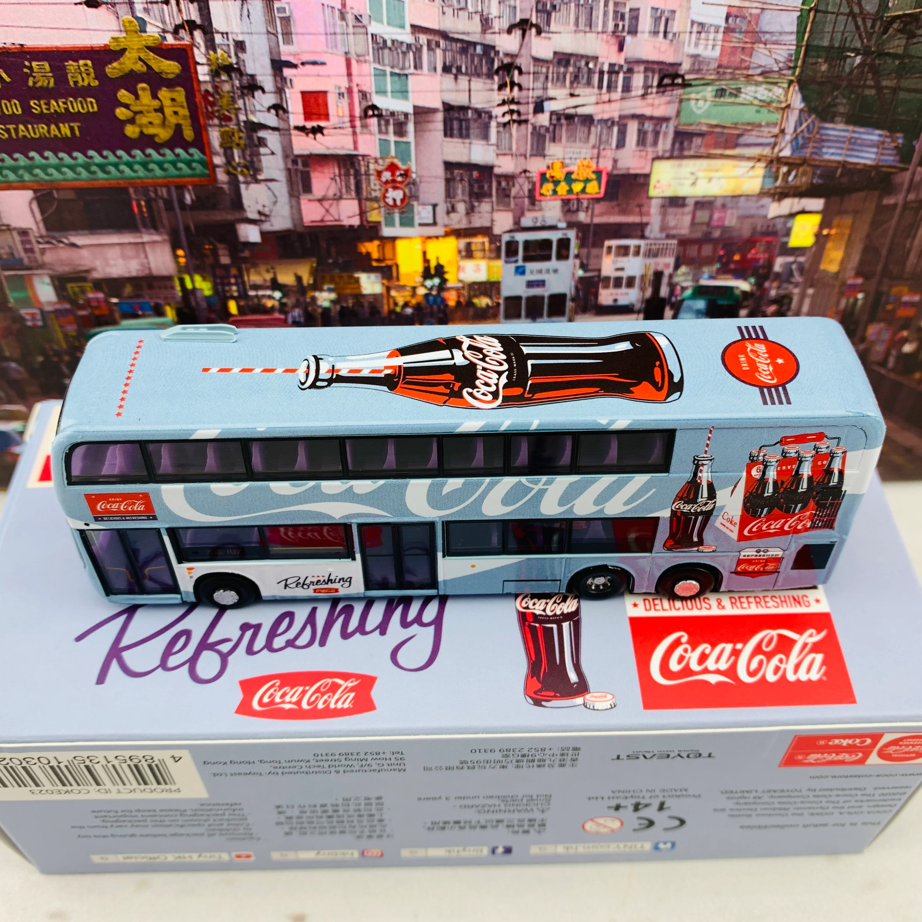 Tiny 微影 1/110 Coca-Cola E500 MMC FL 12.8M Bus (102 Mei Foo 美孚) COKE023 - Image 3