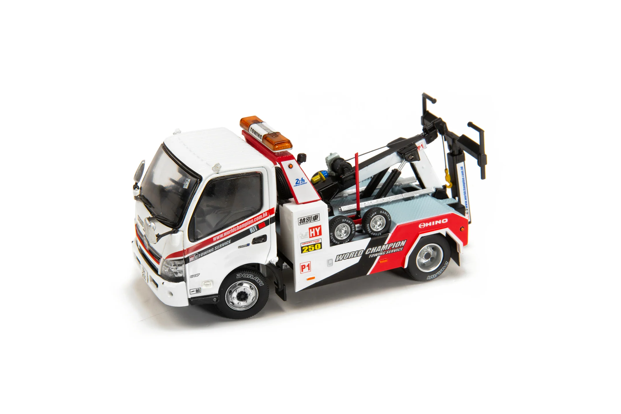 Tiny 微影 1/43 Hino 300 World Champion Hino 300 Tow Truck 日野300 韋川拖車 ATC43090 - Image 3