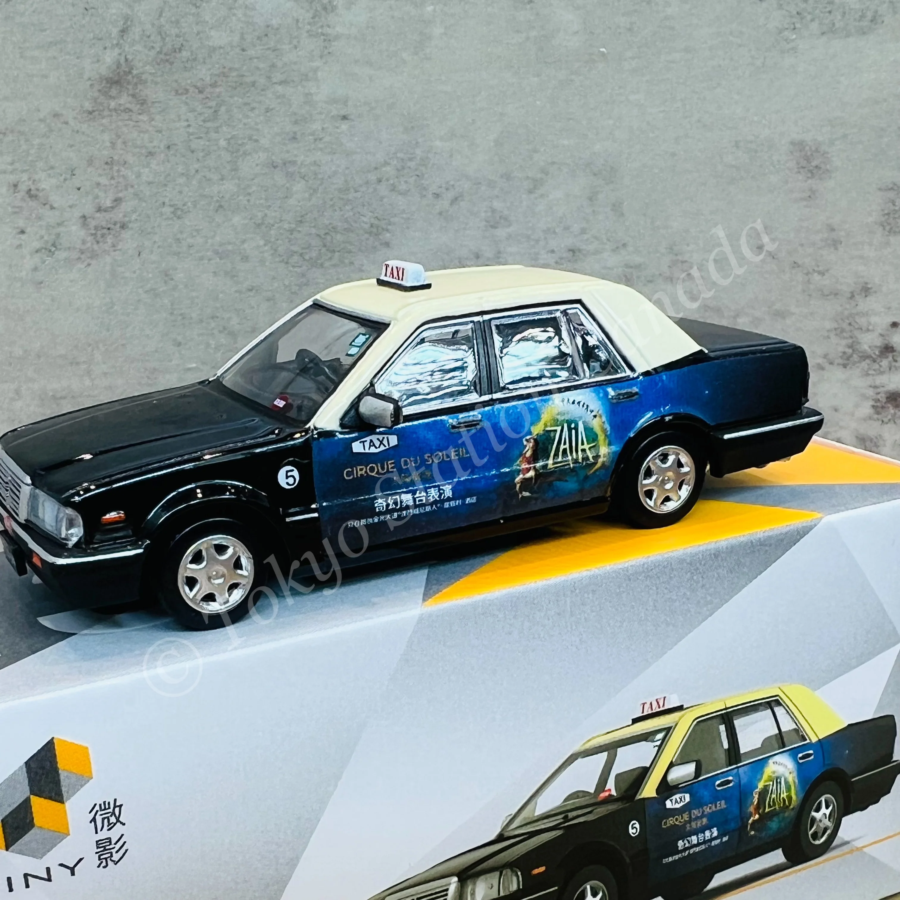 TINY 微影 1/64 Tiny City MC32 Nissan Cedric Y31 Macau Taxi (AD) ATCMC64023 - Image 2