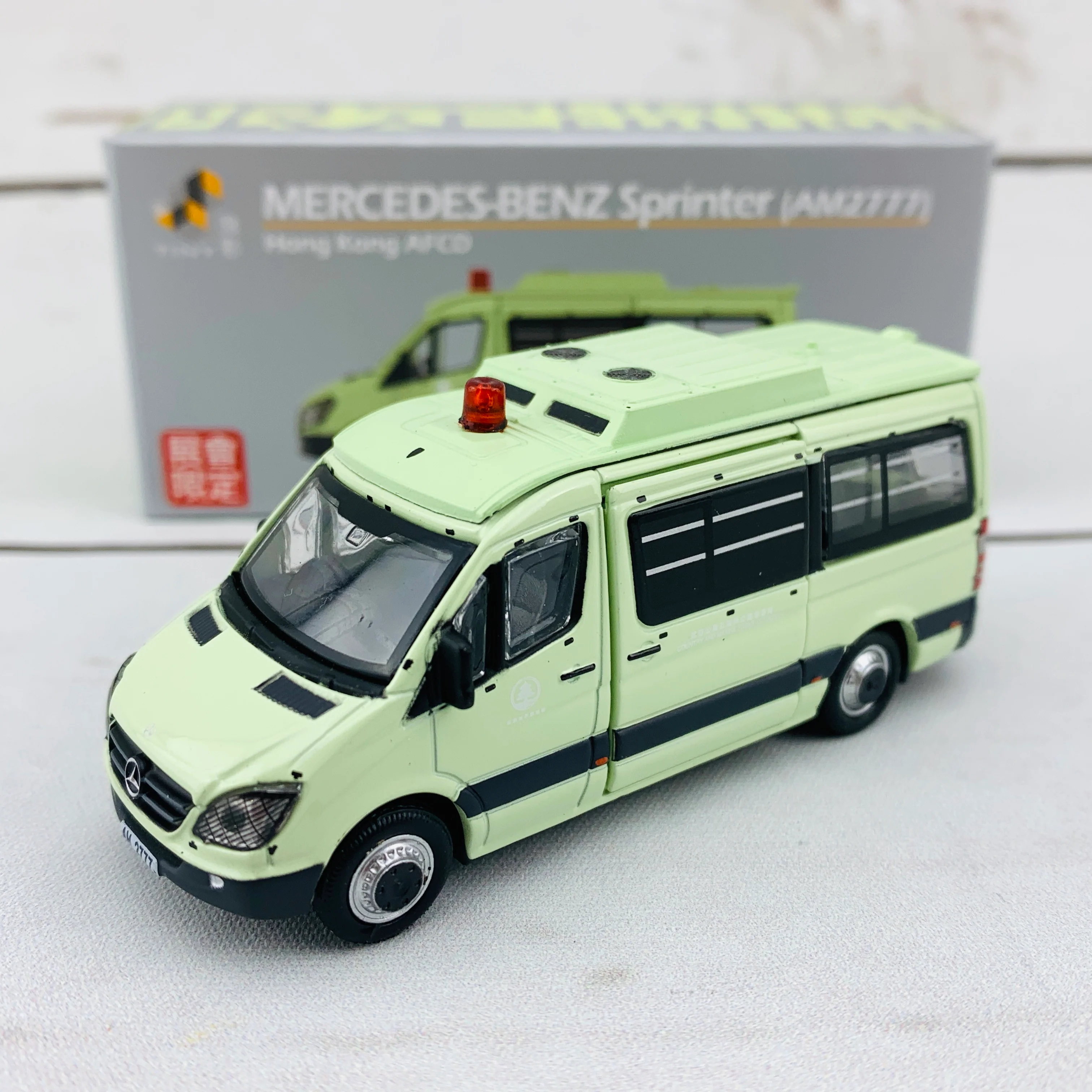 Tiny 微影 1/76 Mercedes Benz Sprinter Hong Kong AFCD (AM2777) Limtied Edition 會展限定 ATC64423 - Image 2