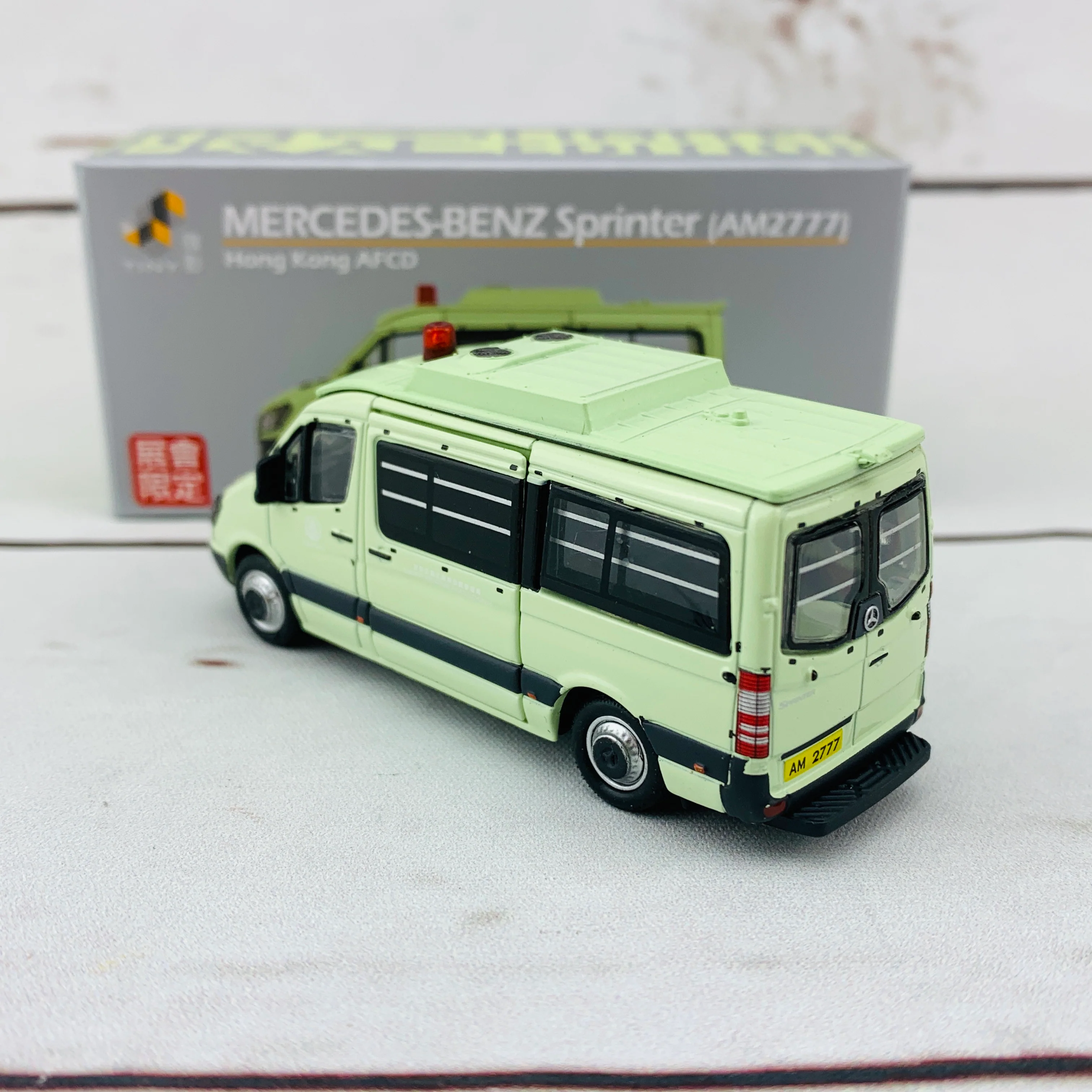 Tiny 微影 1/76 Mercedes Benz Sprinter Hong Kong AFCD (AM2777) Limtied Edition 會展限定 ATC64423 - Image 3