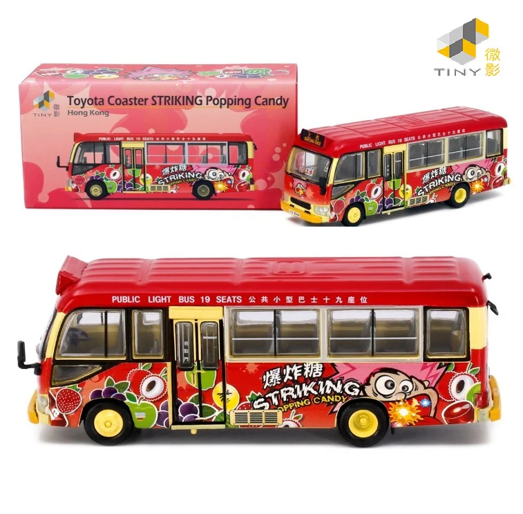 TINY 微影 1/76 Toyota Coaster (B70) Red Minibus (19-seats) Striking 紅色小巴 (十九座) 爆炸糖 ATC65532 - Image 6