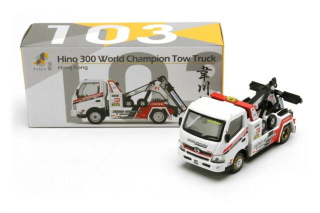 TINY 微影 103 HINO 300 World Champion Tow Truck Hong Kong ATC64270 - Image 2