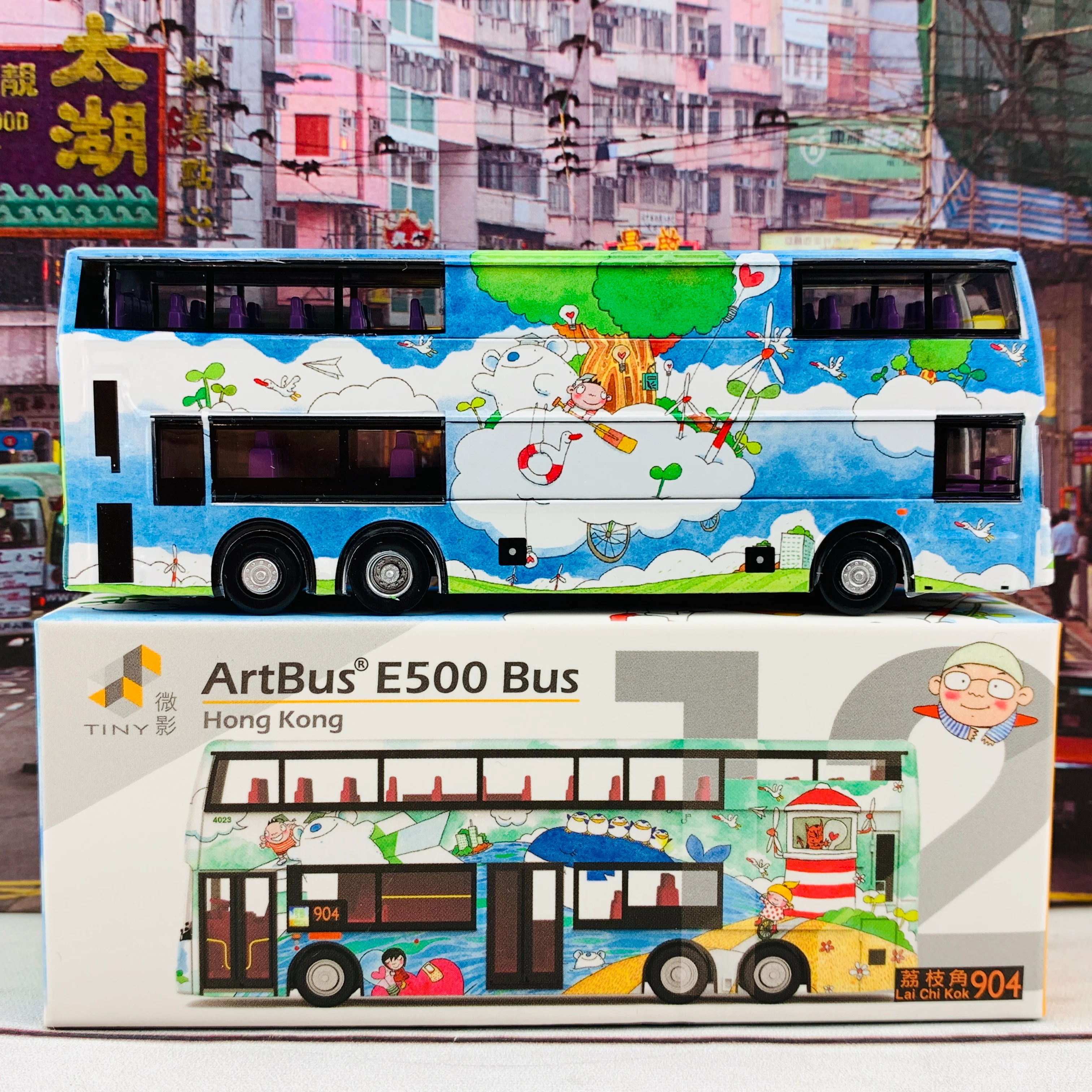 Tiny 微影 12 ArtBus E500 Bus (Lai Chi Kok 荔枝角 904) ATC64777 - Image 5