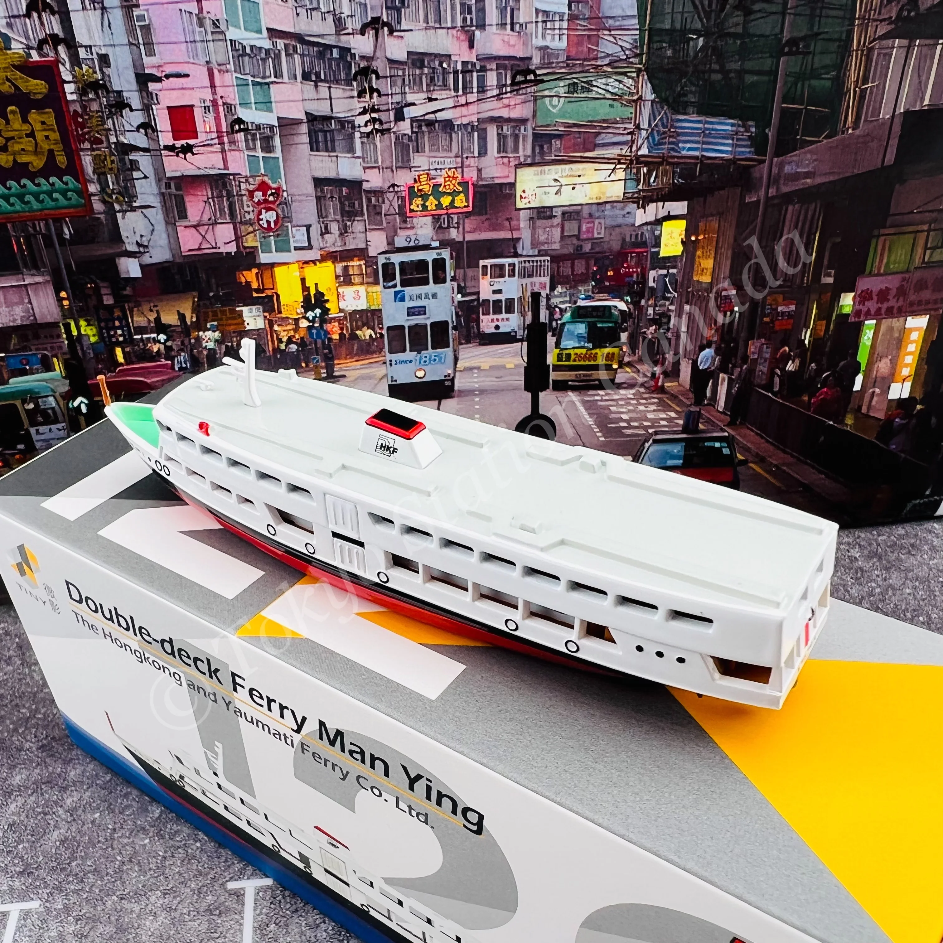 TINY 微影 122 Double-Deck Ferry Man Ying (The Hong Kong and Yaumati Ferry Co. Ltd) ATC40012 - Image 4