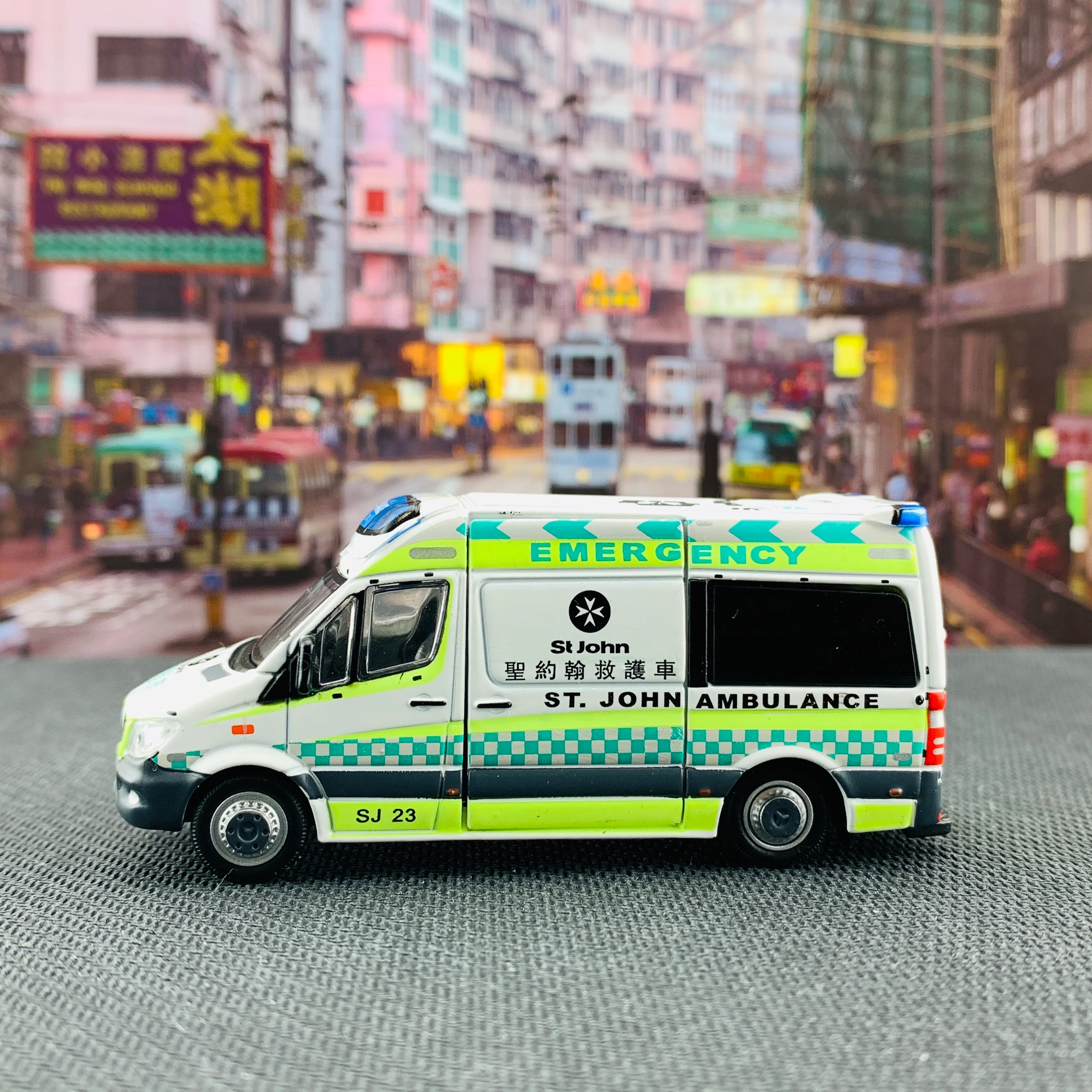 Tiny 微影 166 Mercedes-Benz Sprinter (SJ 23) Hong Kong St. John Ambulance ATC64623 - Image 2