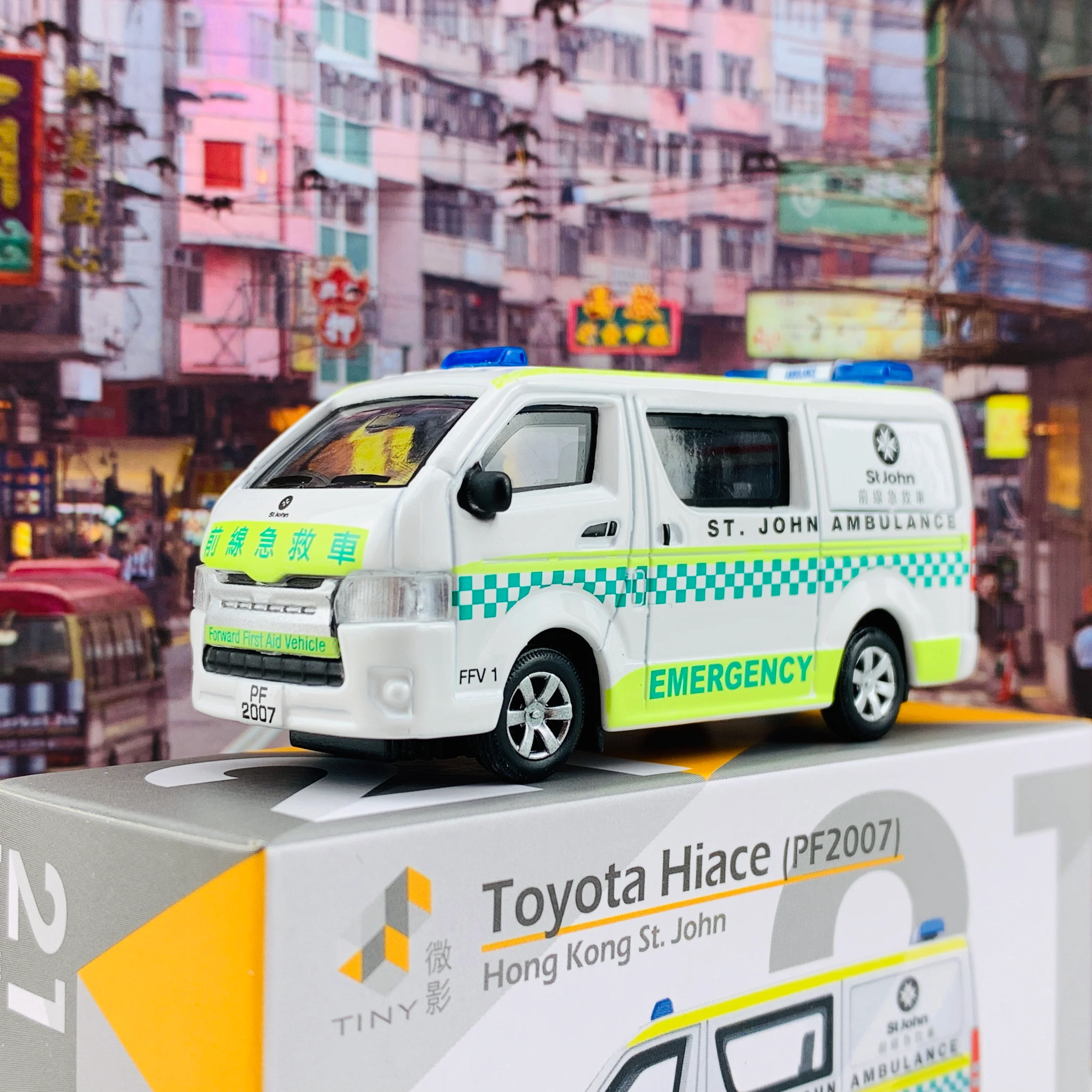 Tiny 微影 21 Toyota Hiace Hong Kong St. John (PF2007) ATC64473 - Image 2