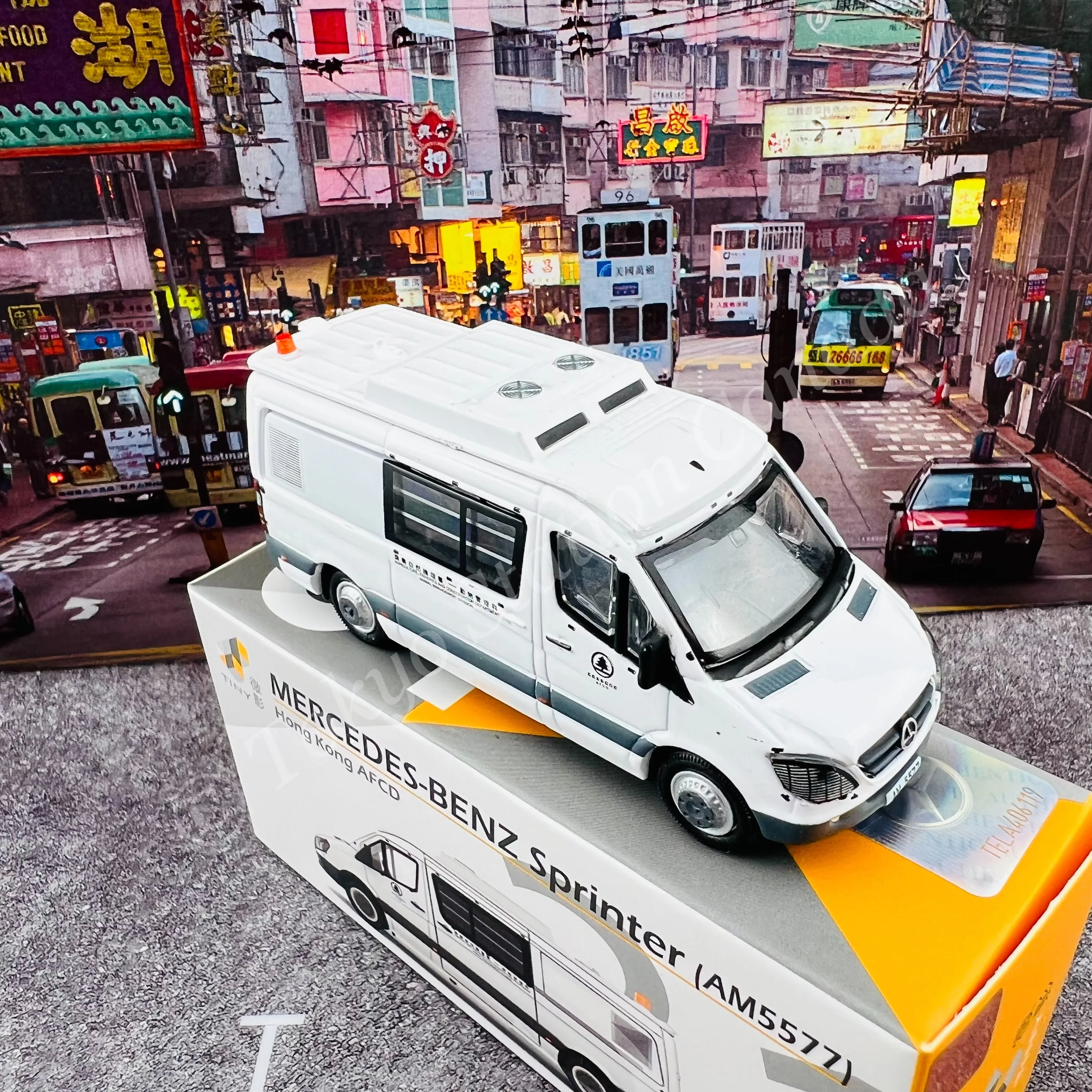 TINY 微影 31 MERCEDES-BENZ Sprinter (AM5577) Hong Kong AFCD 香港漁護署 (白) ATC64791 - Image 4