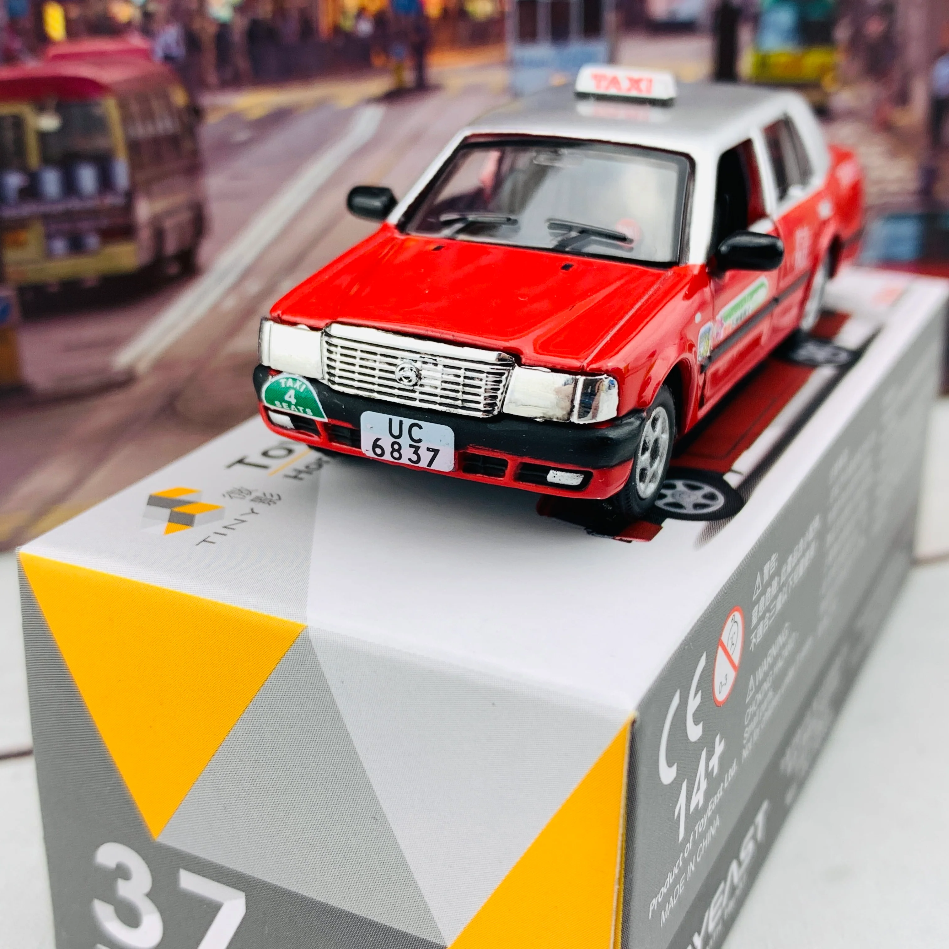 Tiny 微影 37 Toyota Crown Comfort Taxi 4 Seats (Hong Kong Urban) ATC64969 - Image 3
