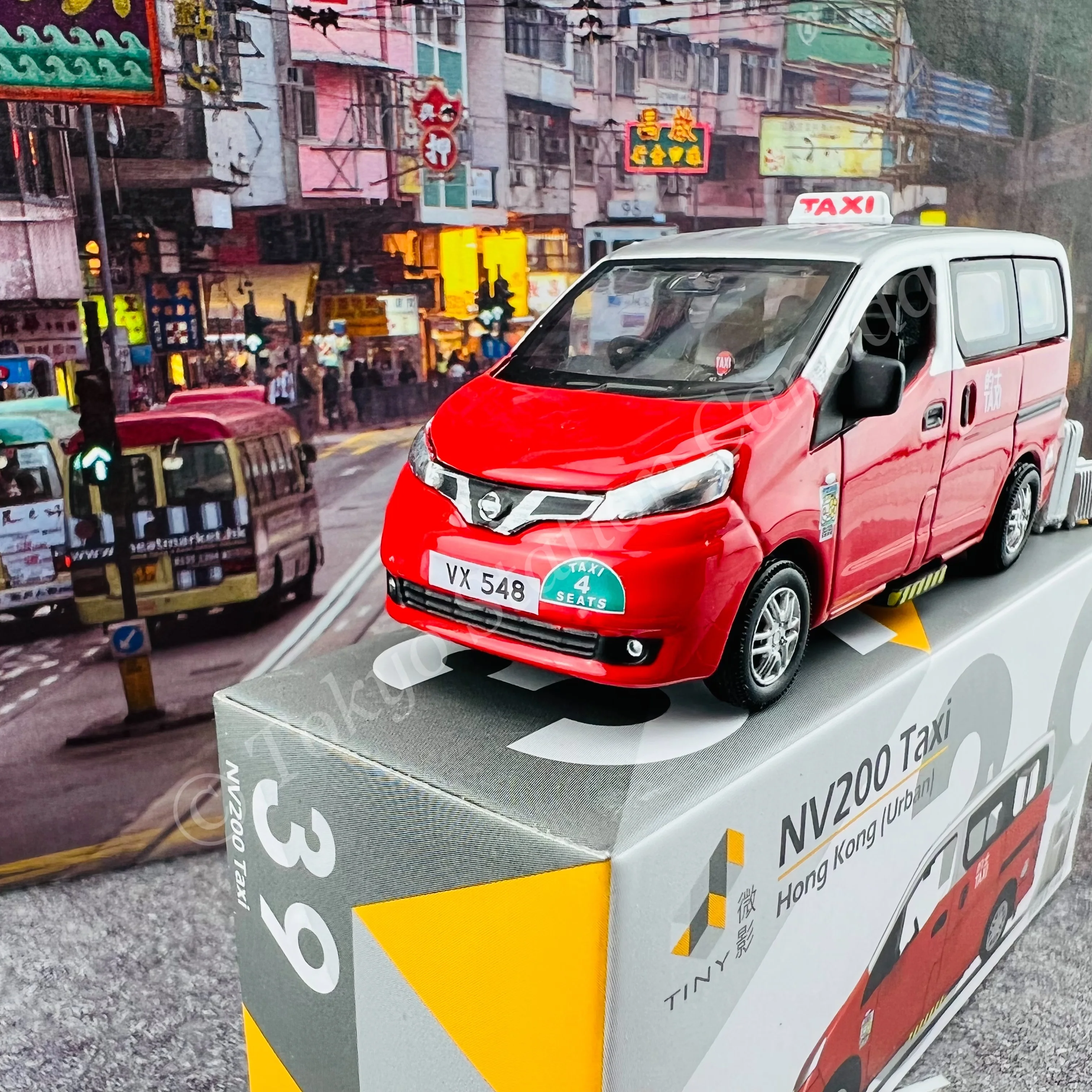 TINY 微影 39 NV200 Taxi Hong Kong (Urban) ATC65243 - Image 3