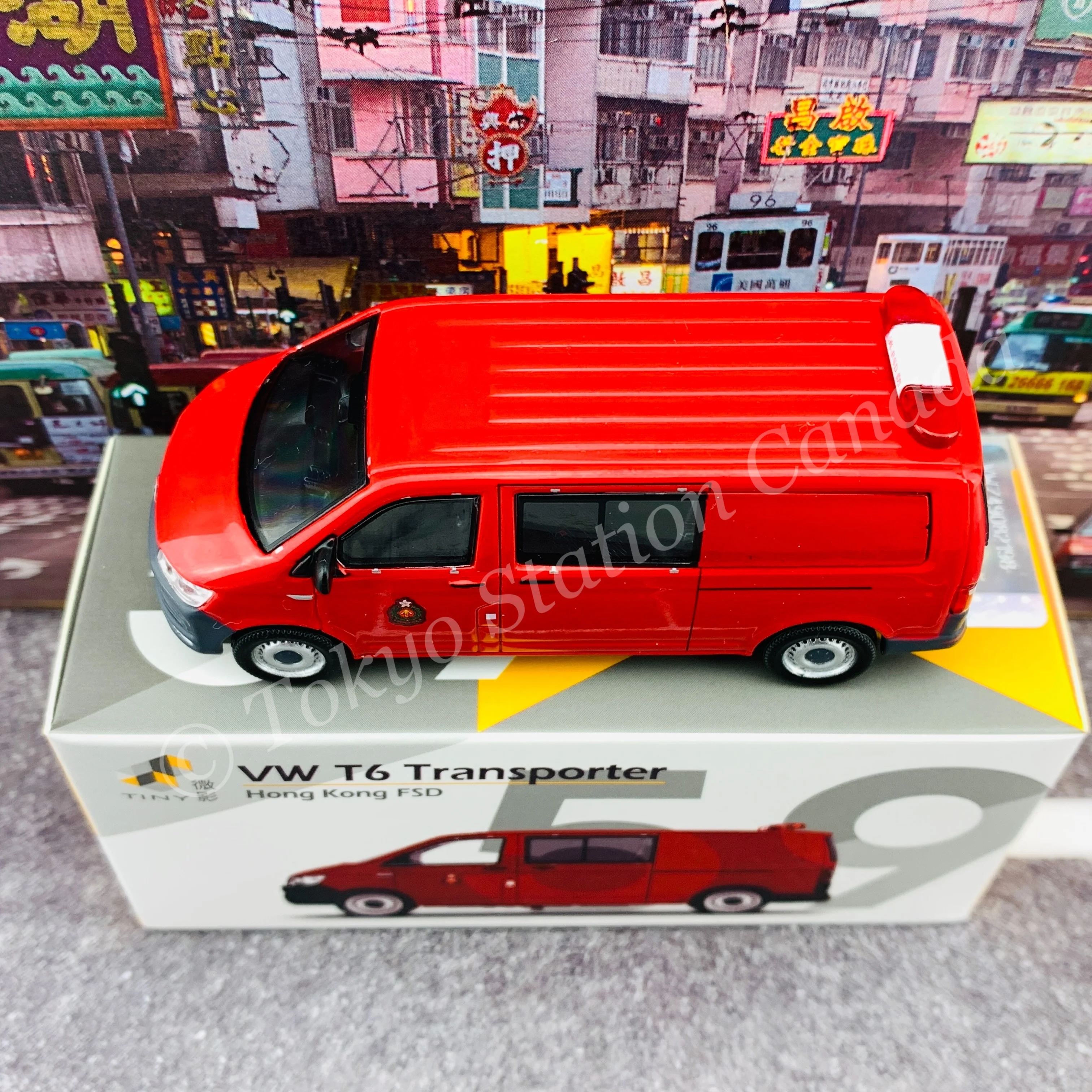 TINY 微影 59 Volkswagen T6 Transporter Hong Kong FSD 香港消防 ATC65263 - Image 4