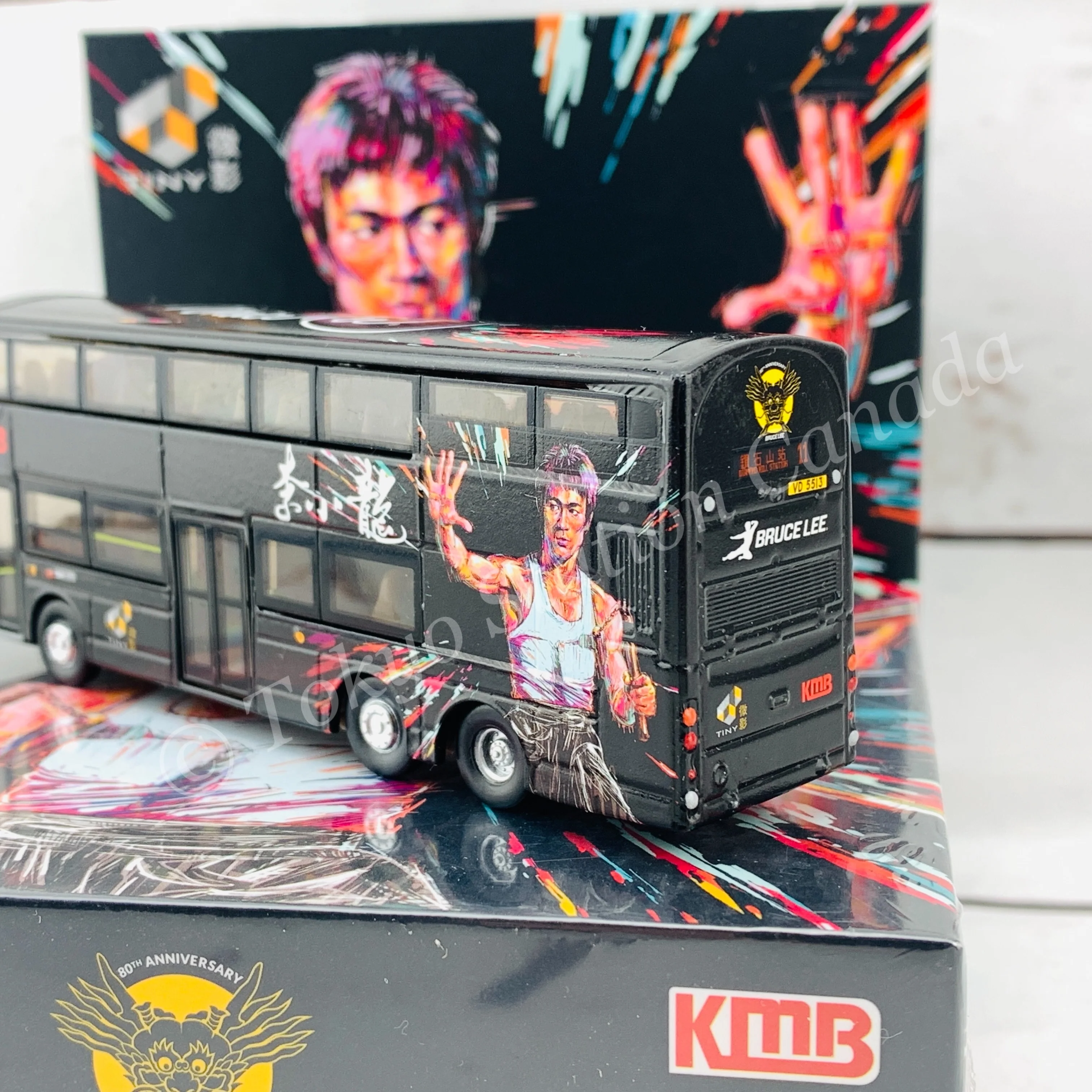 TINY 微影 Bruce Lee KMB VOLVO B9TL Wright Bruce Lee (Bruce Lee 80th Anniversary) KMB2020109 - Image 5