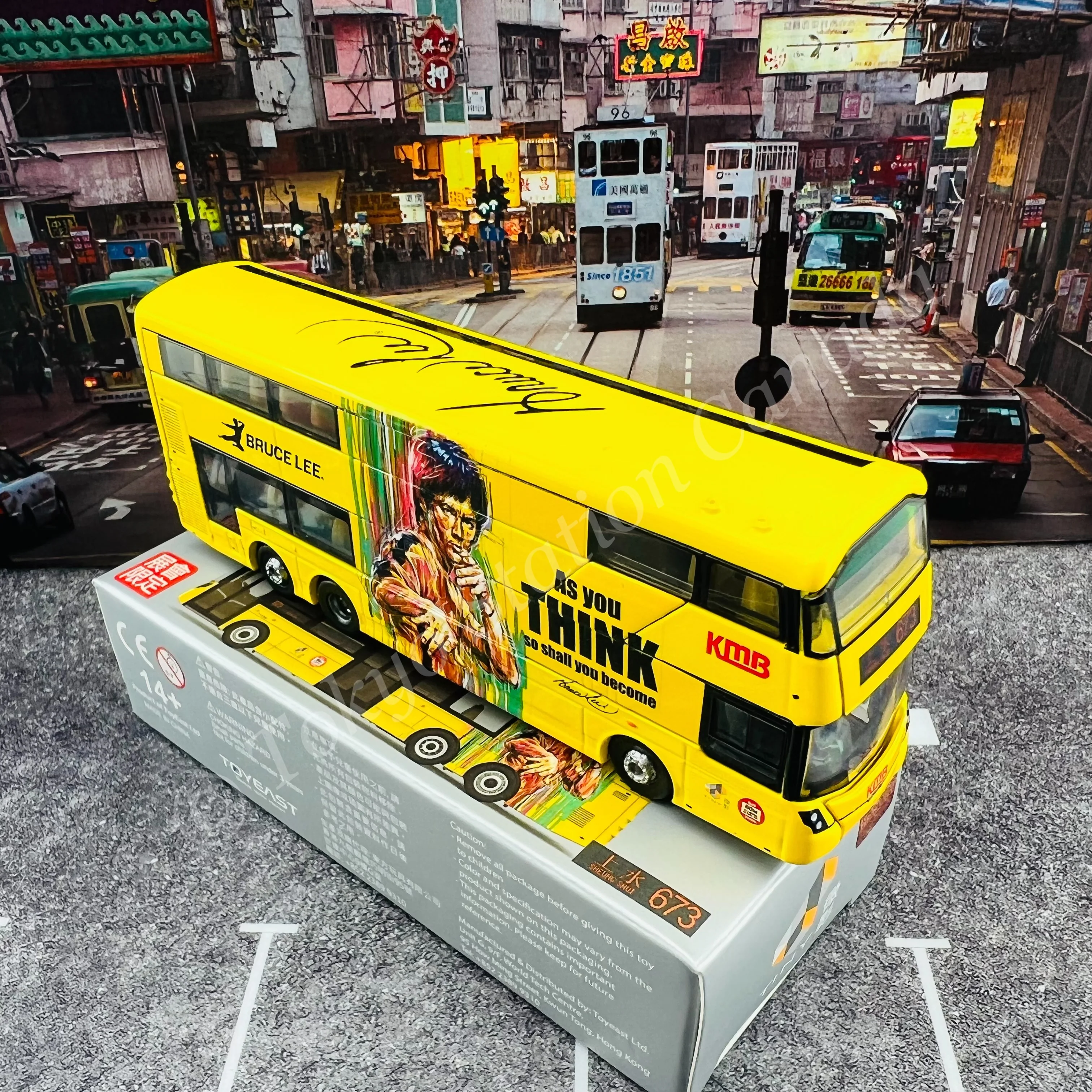 TINY 微影 KMB VOLVO B8L Wright Bruce Lee Limited Edition (Sheung Shui 673 上水) KMB2021073 - Image 5