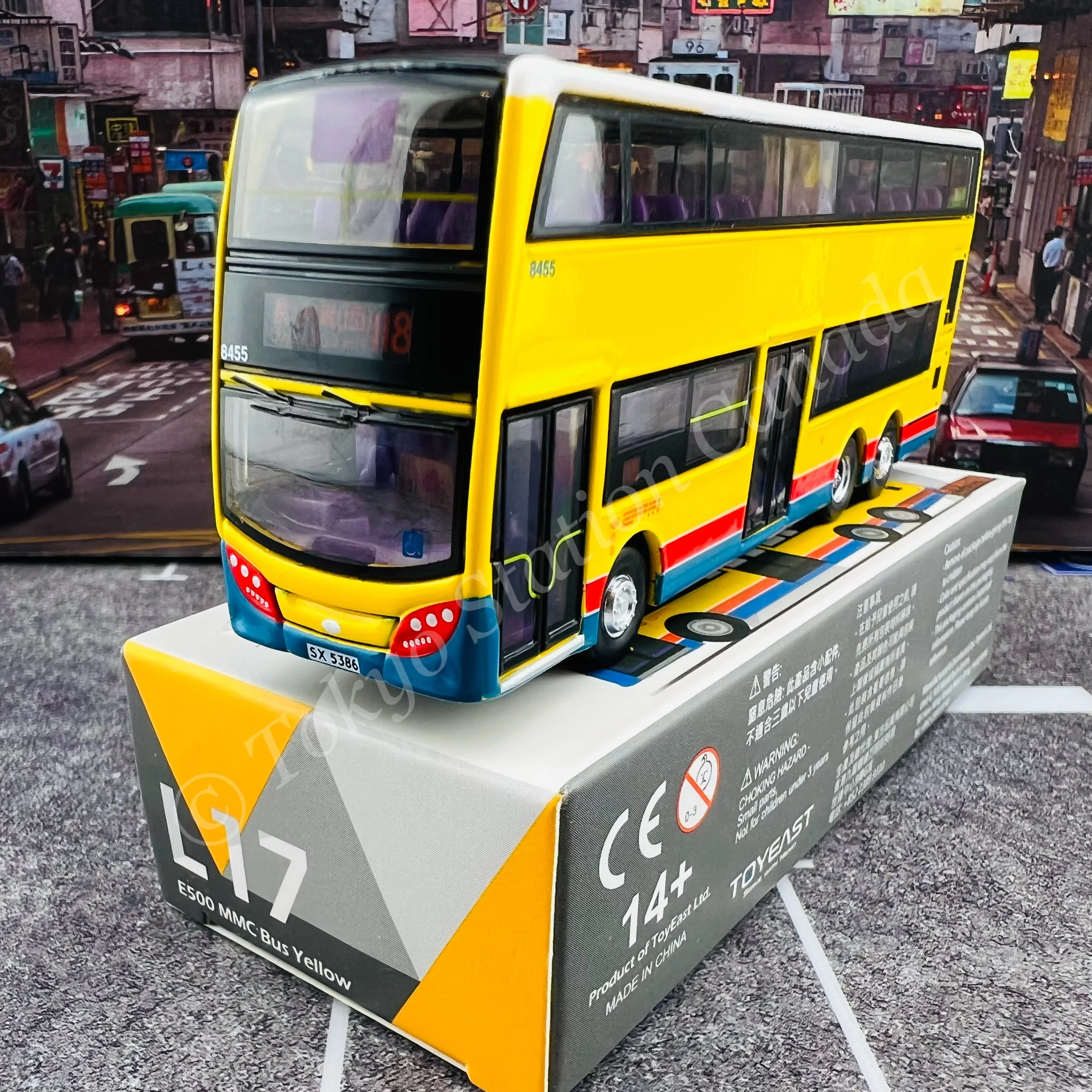 TINY 微影 L17 E500 MMC Bus Yellow (Cheung Sha Wan West 118  長沙灣西) ATC64947 - Image 2