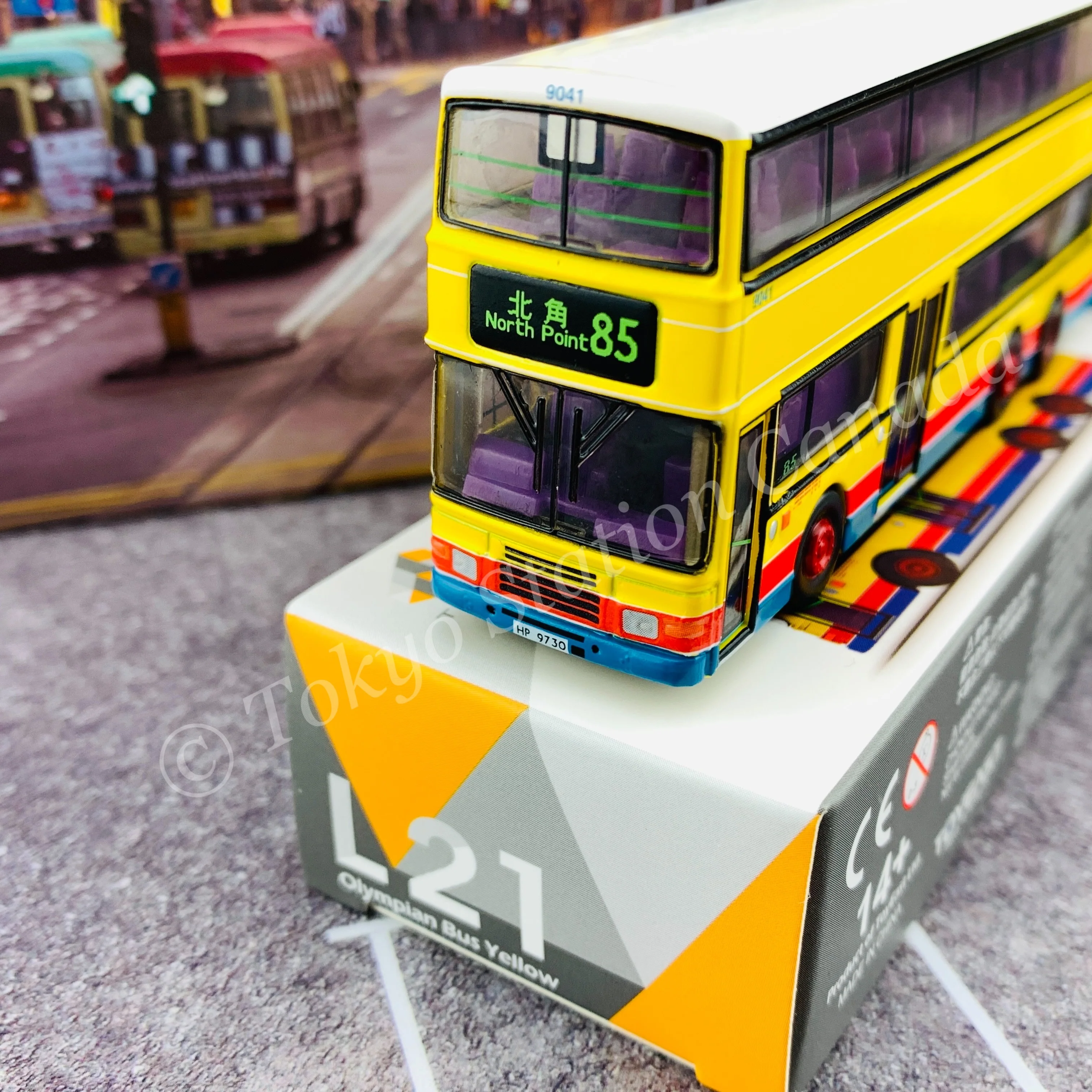 TINY 微影 L21 Olympian Bus Yellow (North Point 85 北角) ATC64891 - Image 2