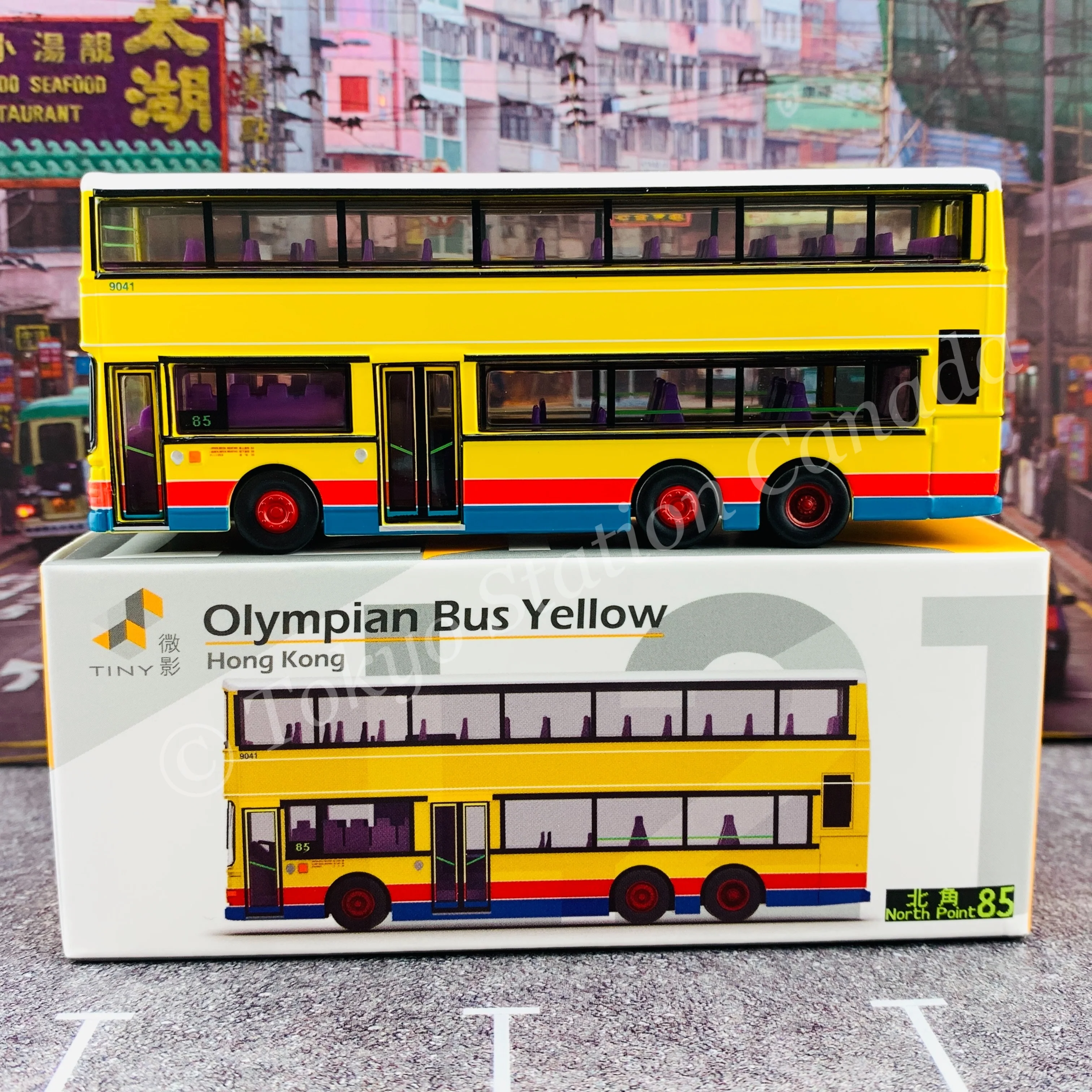 TINY 微影 L21 Olympian Bus Yellow (North Point 85 北角) ATC64891 - Image 3