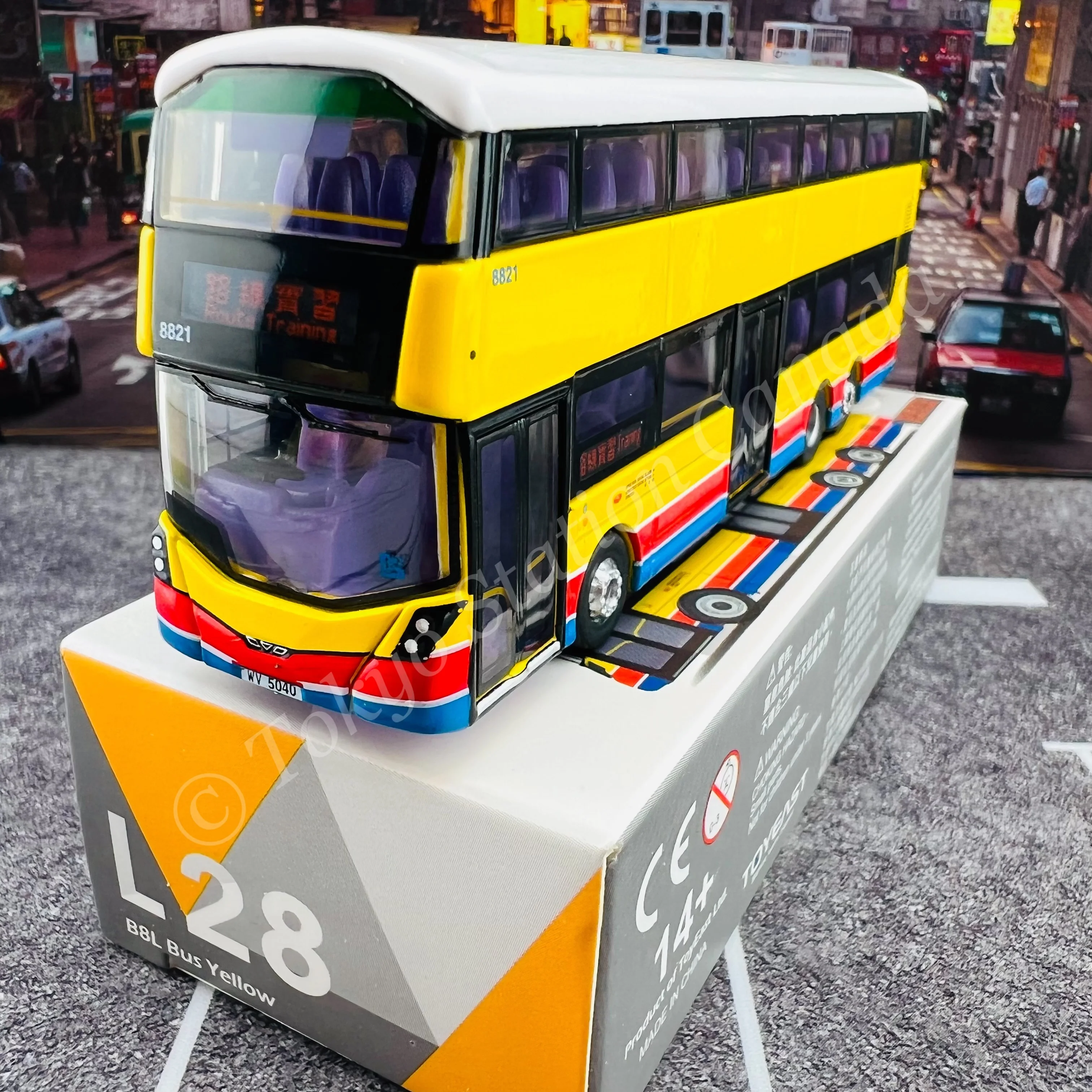 TINY 微影 L28 B8L Bus Yellow (Route Training 路線實習) ATC65193 - Image 2