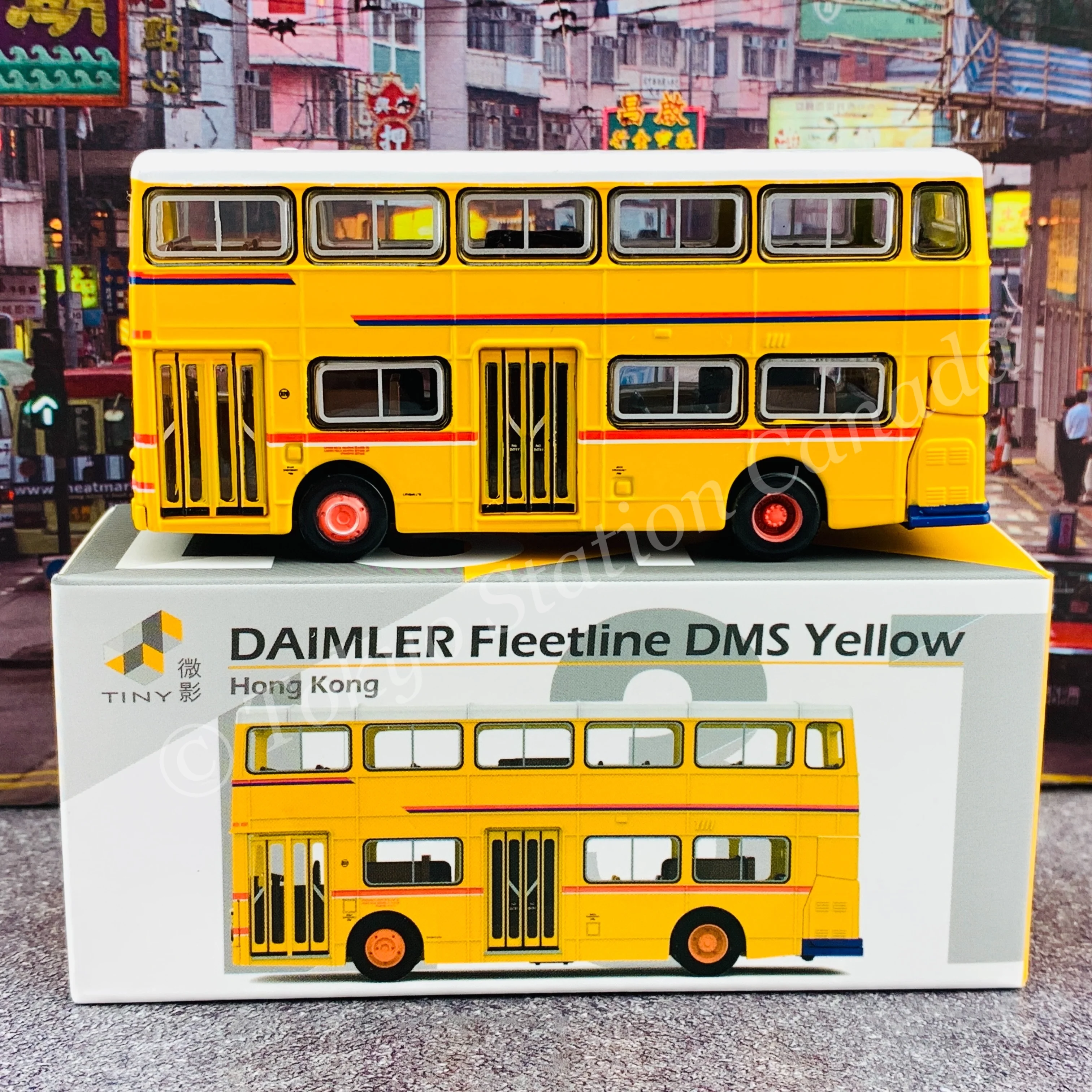 TINY 微影 L31 DAIMLER Fleetline DMS Yellow 丹拿珍寶DMS黃 ATC64997 - Image 3