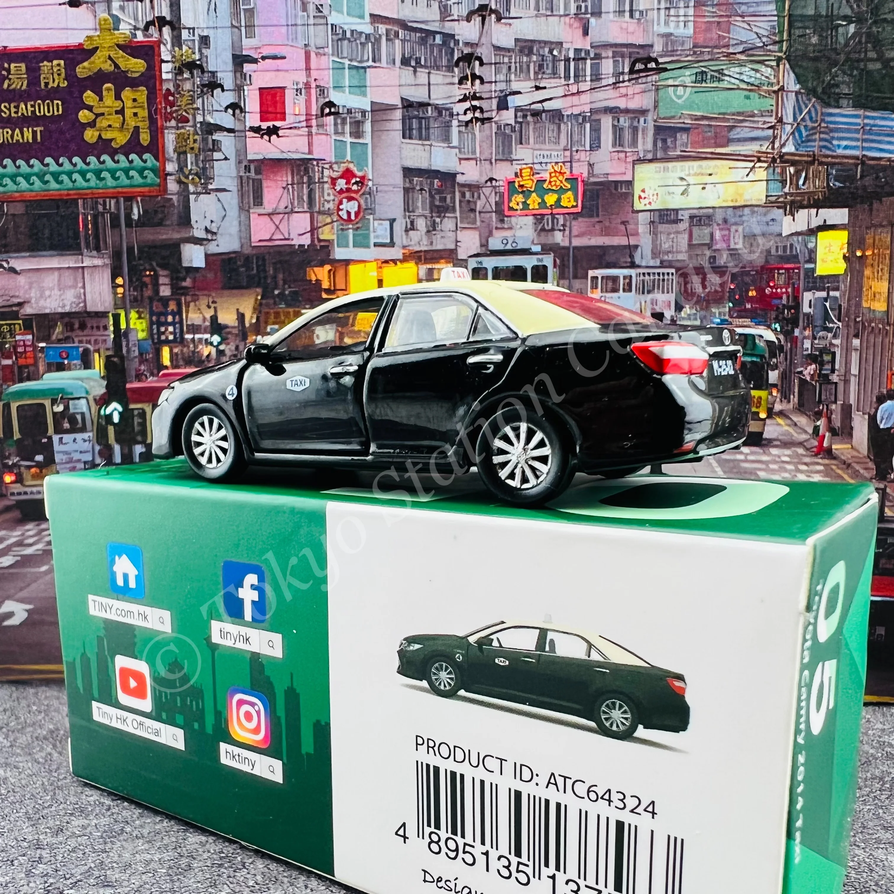 TINY 微影 MC05 Toyota Camry 2014 Taxi Macau ATC64324 - Image 5
