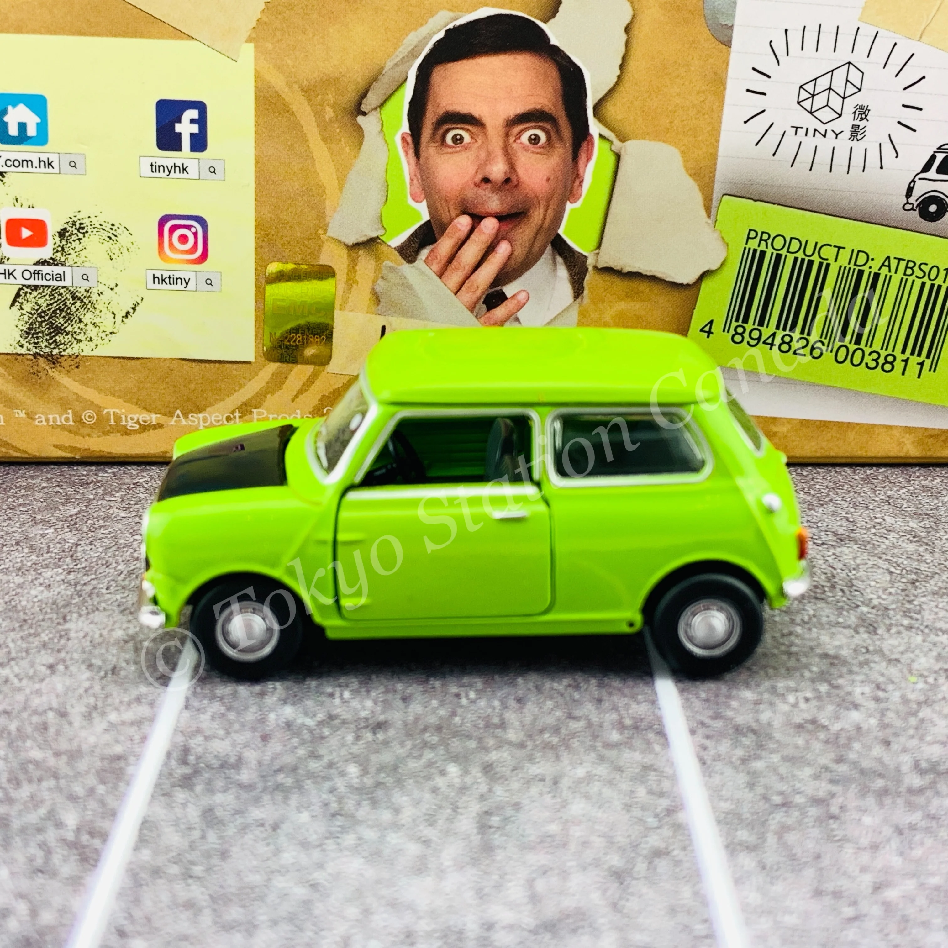 TINY 微影 Mr Bean's MINI Set with Sofa (Mr Bean's Mini cooper + Mr Bean's drive Figure) RHD ATBS017 - Image 6