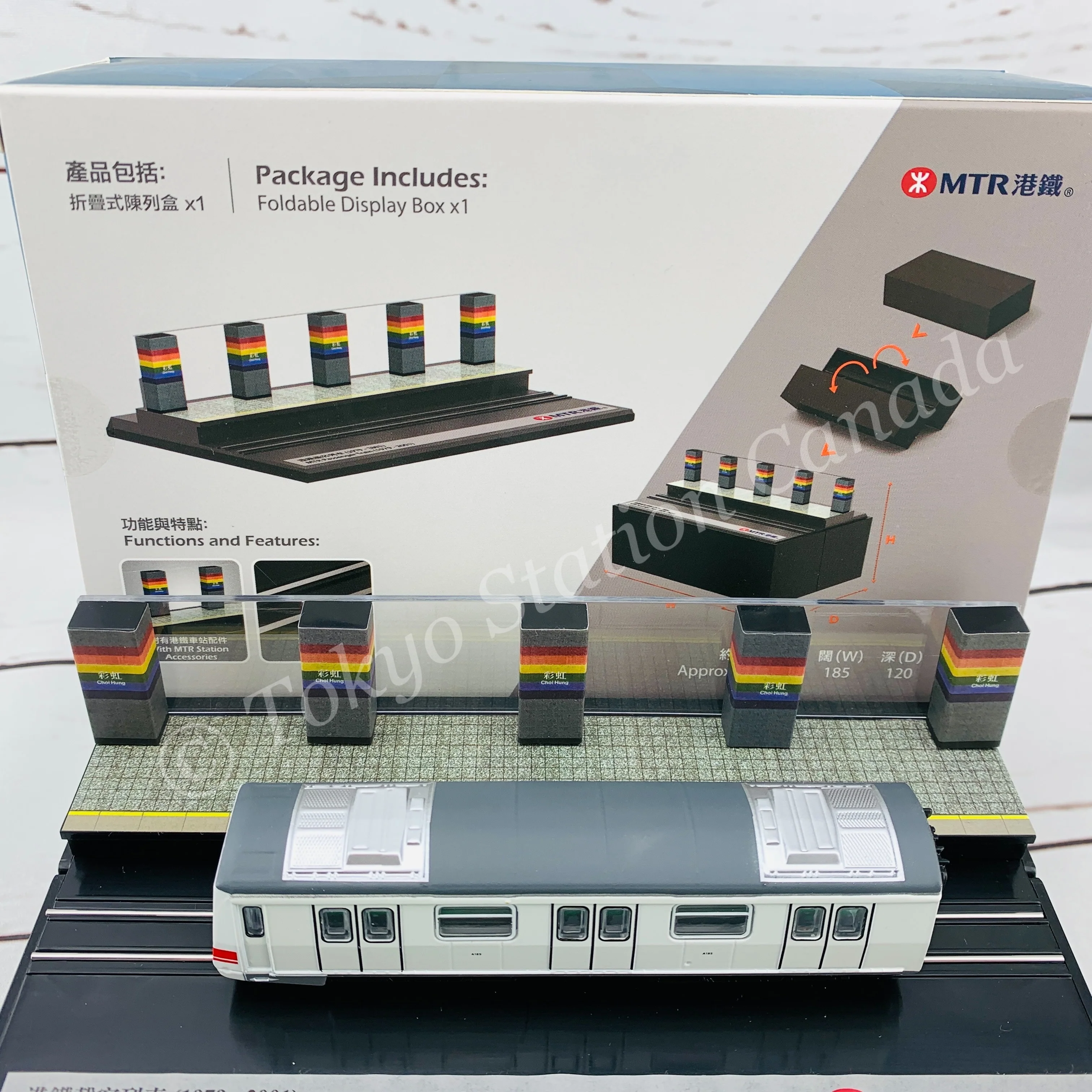 TINY 微影 MTR Station Diorama MTR00012 (Choi Hung Station) and Train Set MTR00003 (Yau Ma Tei) - Image 5