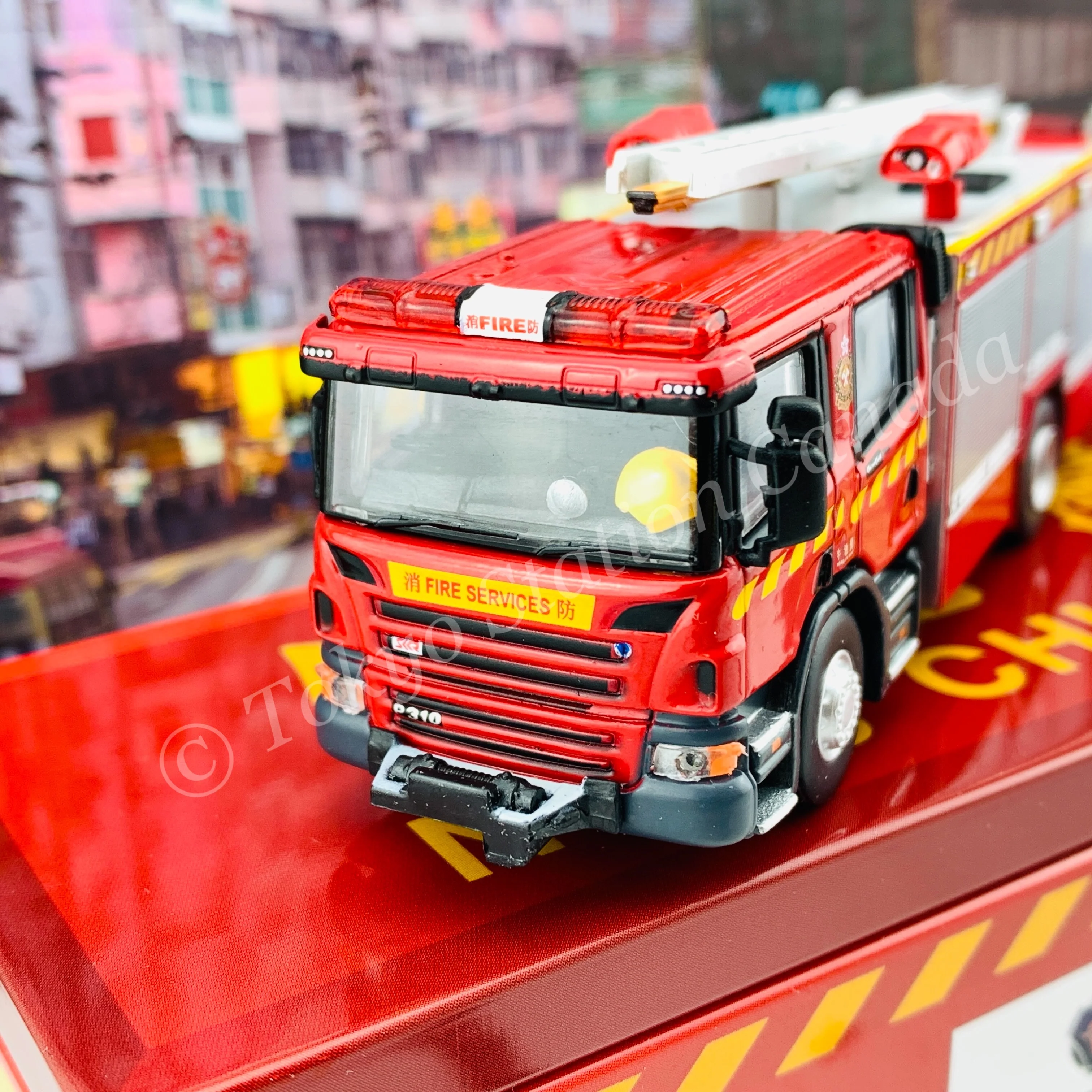 TINY 微影 SCANIA Major Pump (F410) Hong Kong FSD NGAU CHI WAN Limited Edition 牛池灣 消防處泵車(神之車) [展會限定] ATC65111 - Image 3
