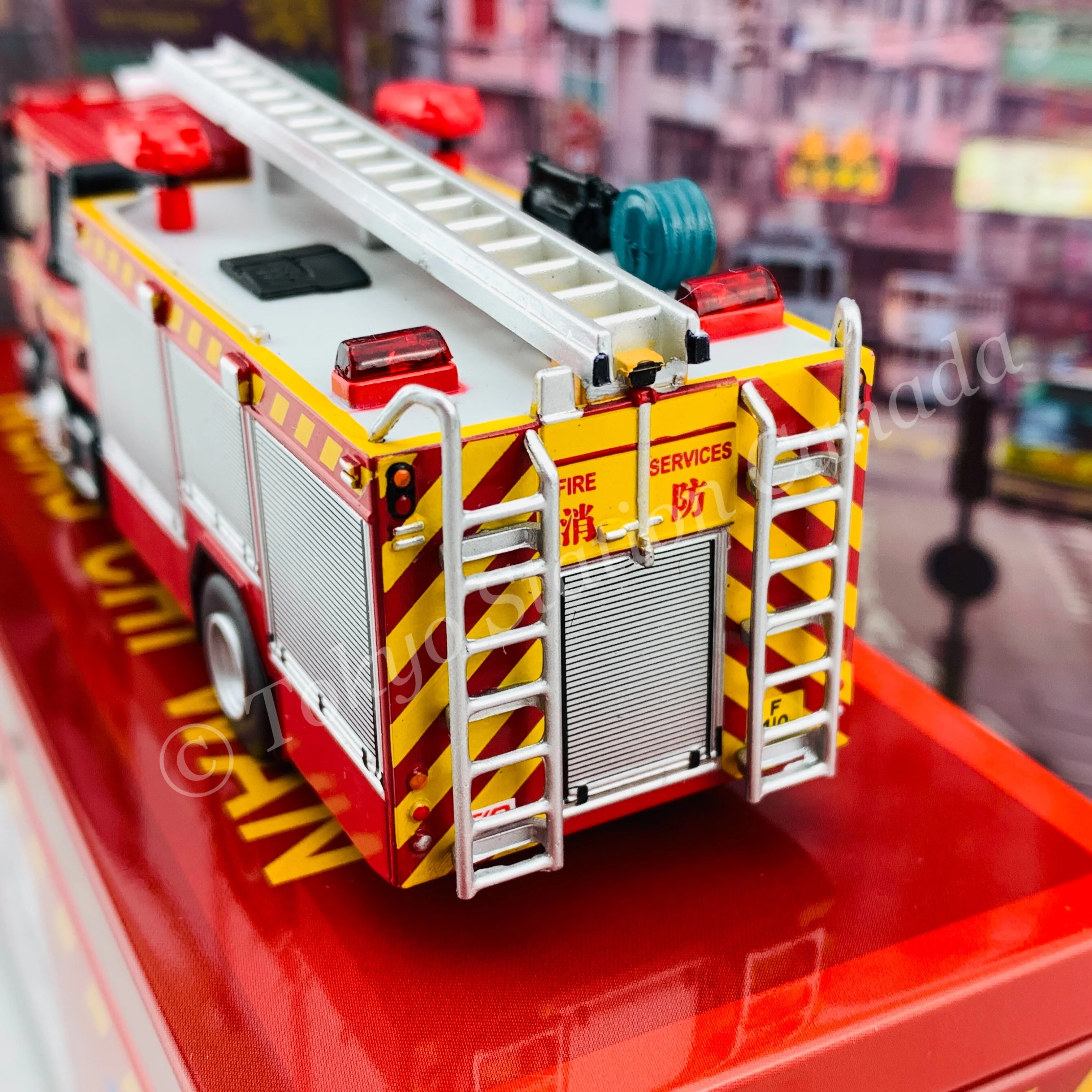 TINY 微影 SCANIA Major Pump (F410) Hong Kong FSD NGAU CHI WAN Limited Edition 牛池灣 消防處泵車(神之車) [展會限定] ATC65111 - Image 6