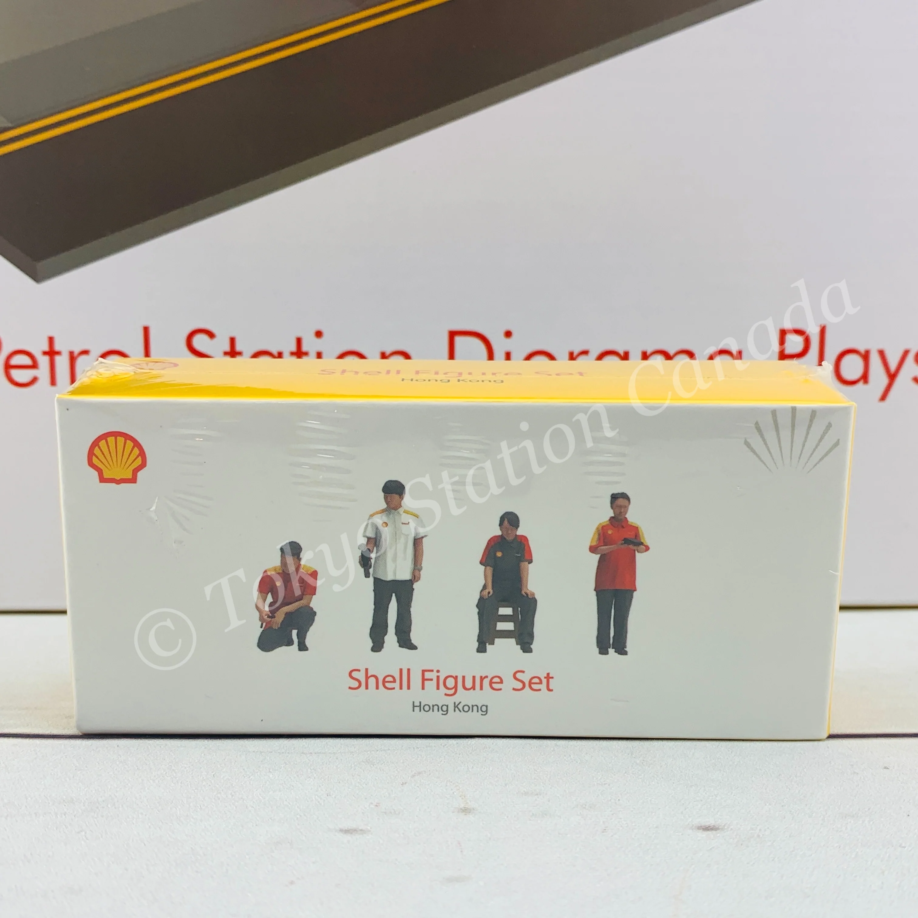 Tiny 微影 Hong Kong Shell Petrol Station Diorama Playset with Shell Figure Set Ps3 - Image 4