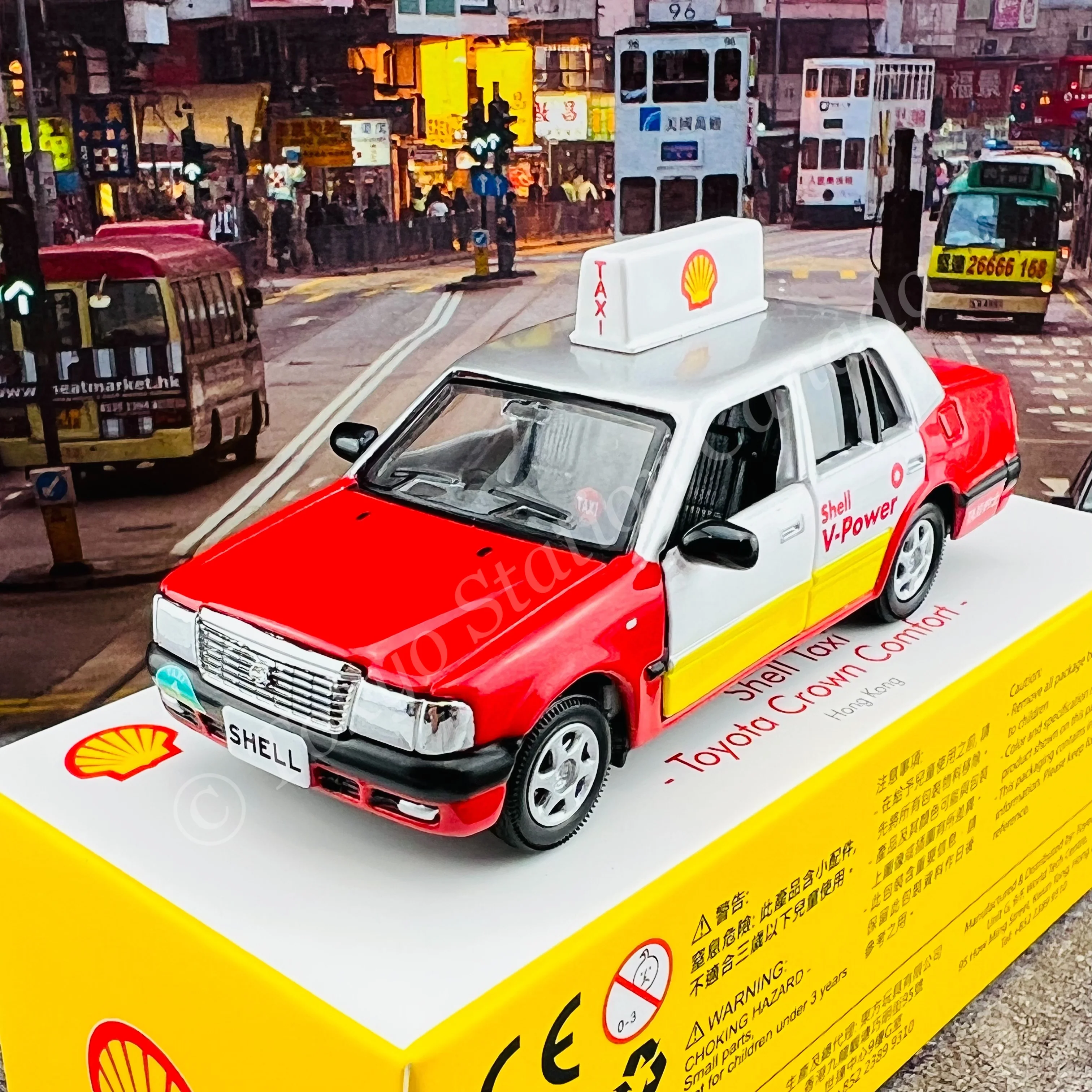 TINY 微影 Shell Taxi Toyota Crown Comfort ATC65291 - Image 2