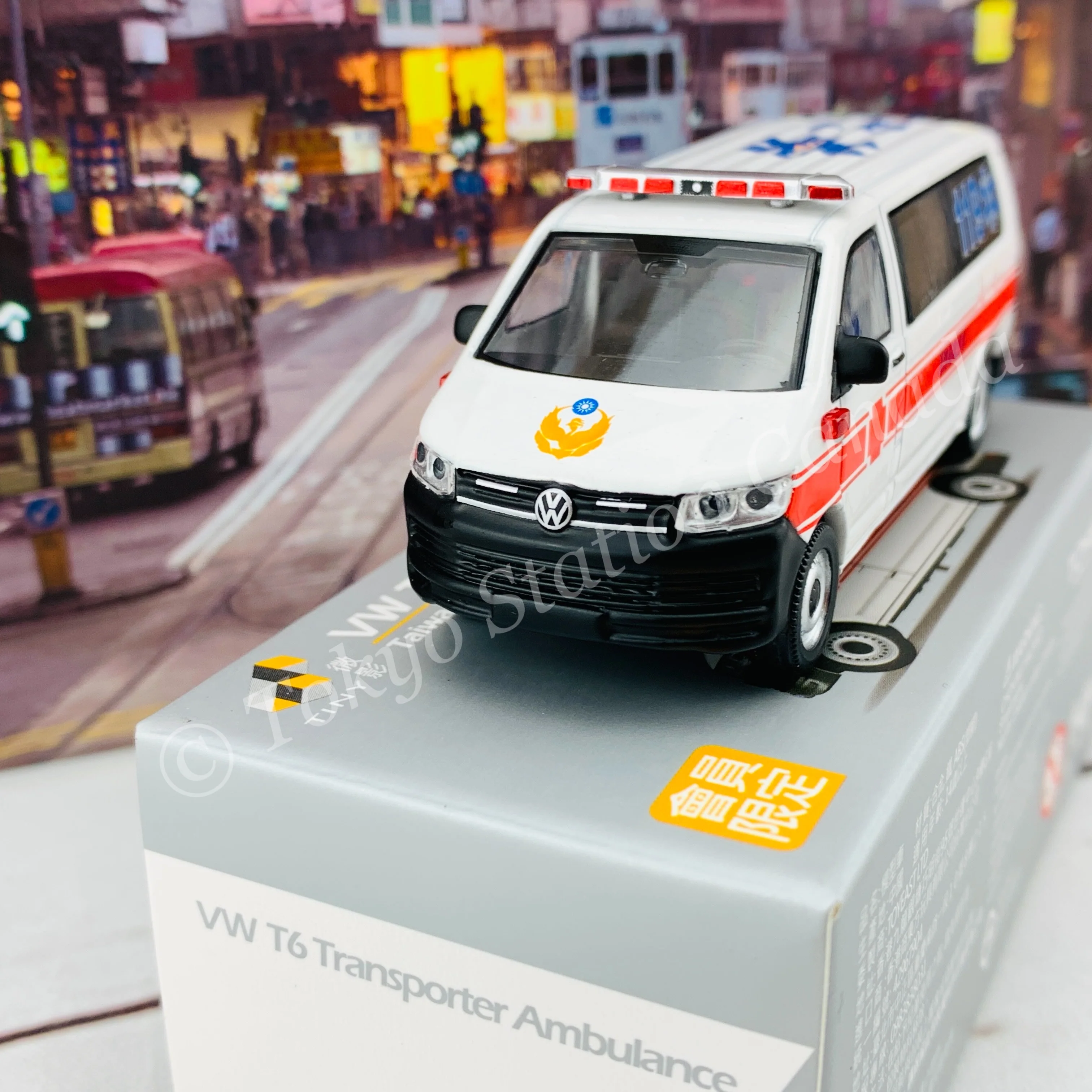 TINY 微影 VW T6 Transporter Ambulance Taiwan Fire Department Member Exclusive 台灣消防局救護車 [會員限定] ATC64846 - Image 2