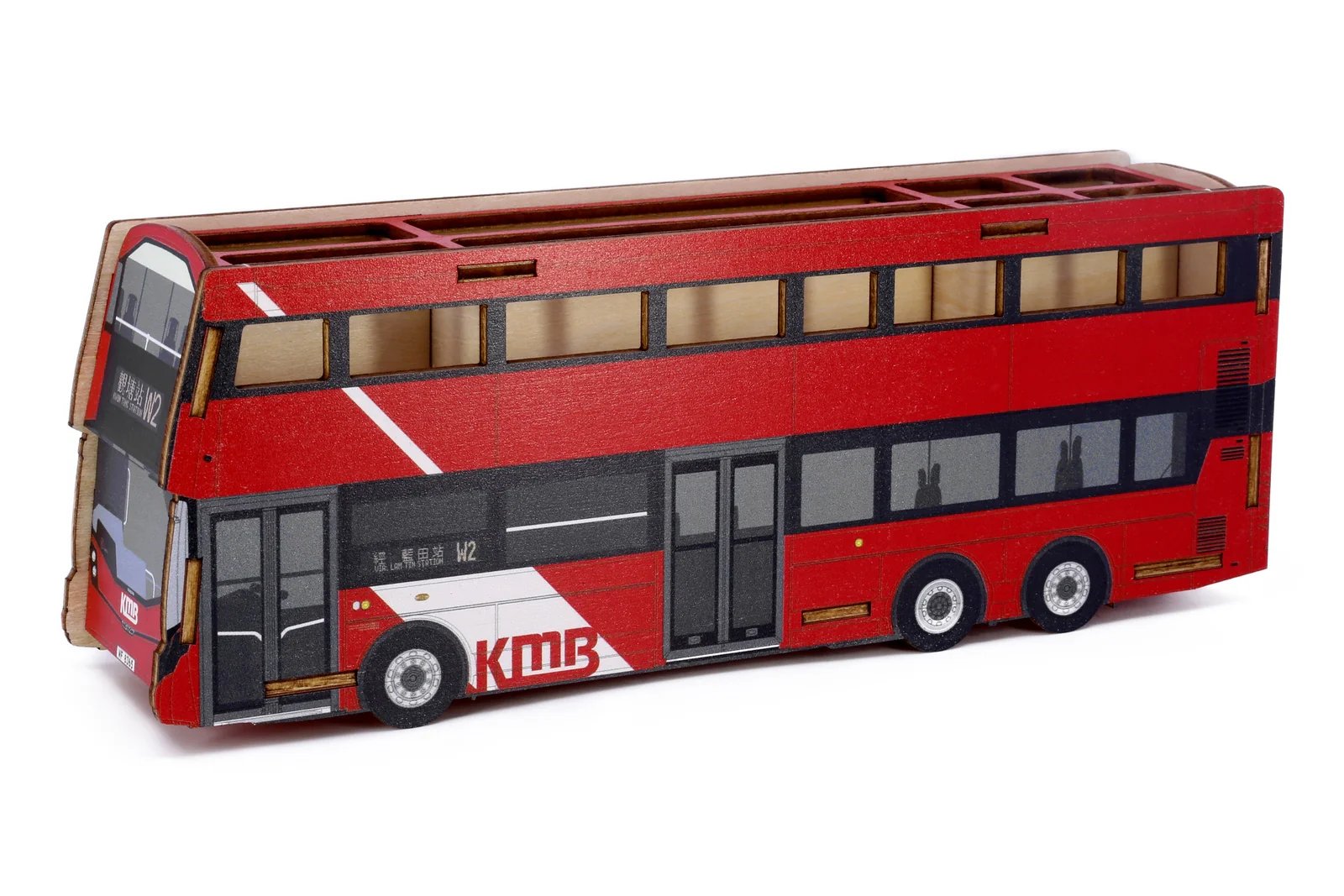 TINY 微影 Wx1 KMB VOLVO B8L Wright Wooden Stationary Stand KMB2021049 - Image 2