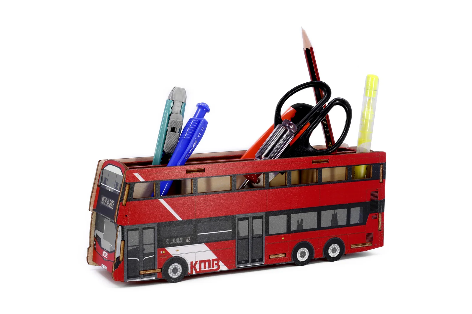 TINY 微影 Wx1 KMB VOLVO B8L Wright Wooden Stationary Stand KMB2021049 - Image 4