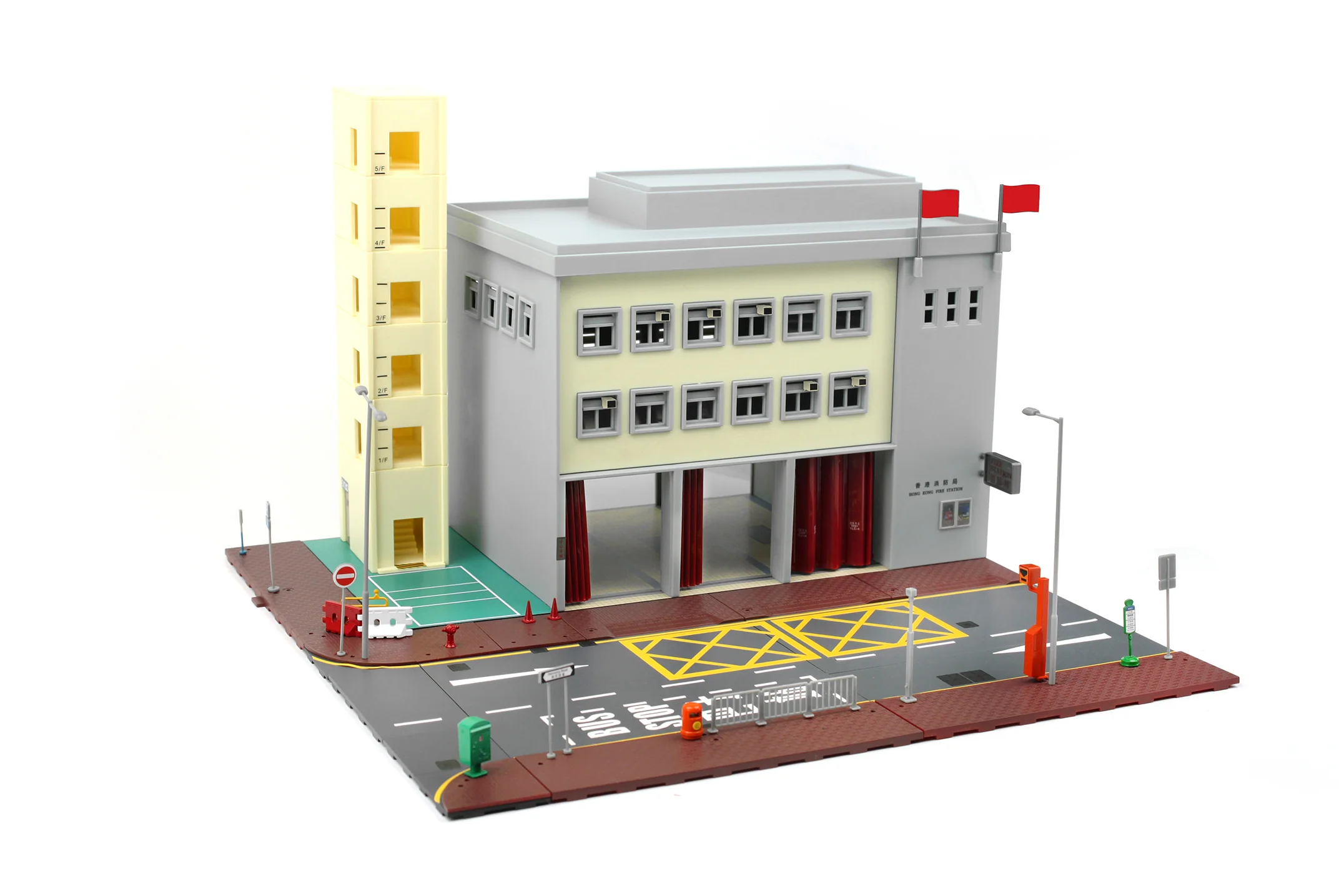 TINY 微影 Bd1 Fire Station Diorama 消防局模型套裝 ATS64003 - Image 2