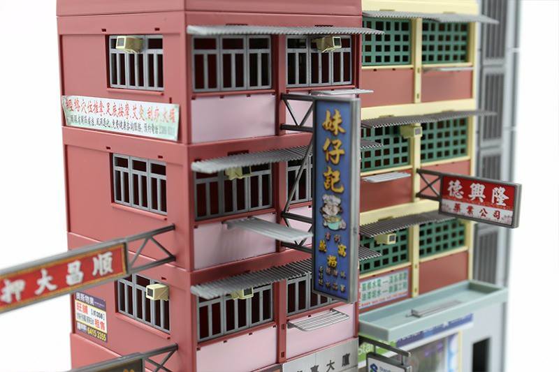 Tiny City BD10 Hong Kong Old Tenements Street Diorama  唐樓模型套裝 - Image 4