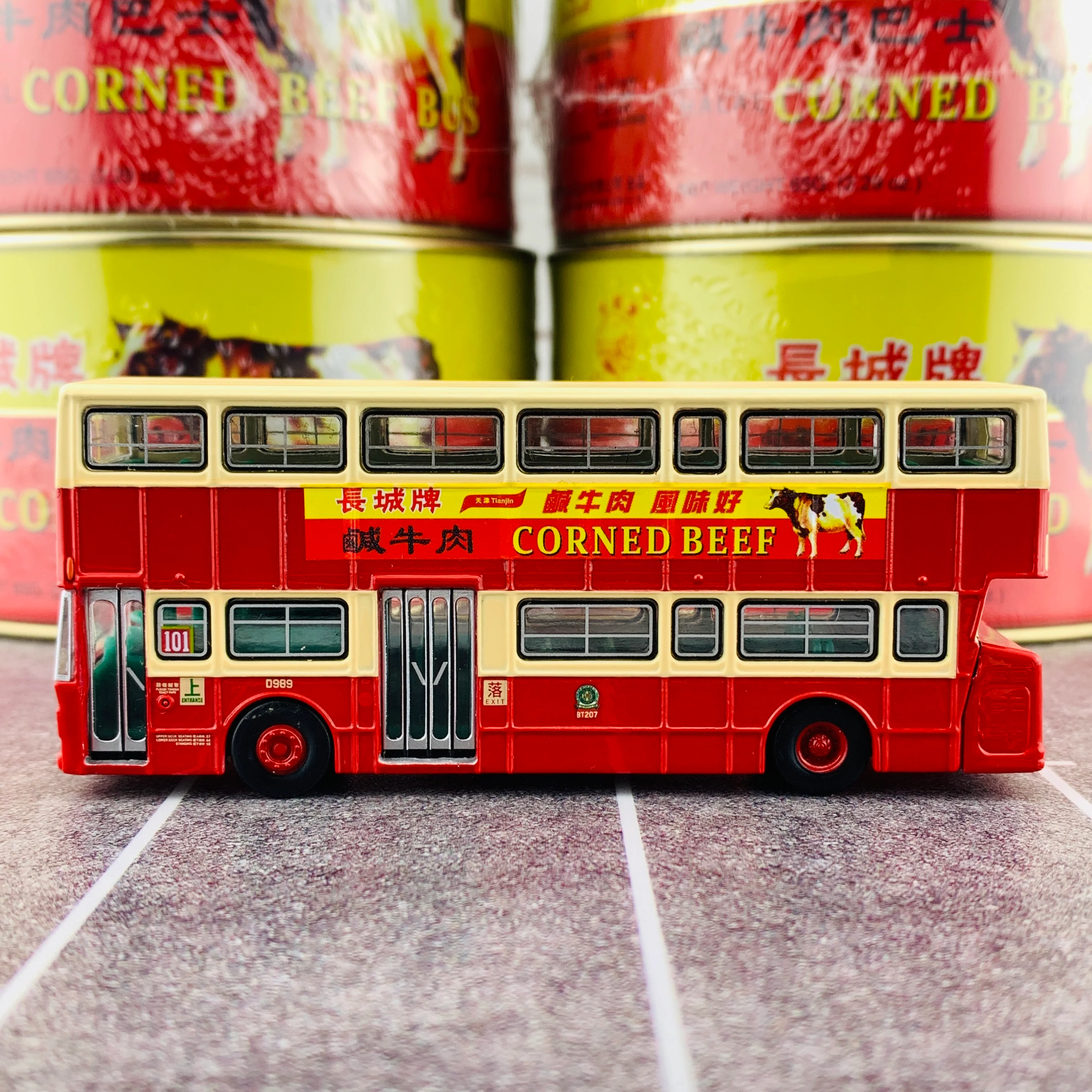 Tiny City Great Wall Brand Corned Beef Bus Show Special Edition 九巴利蘭珍寶 (平頂寶)「長城牌鹹牛肉」巴士 (堅尼地城 101) [展會限定] - Image 2