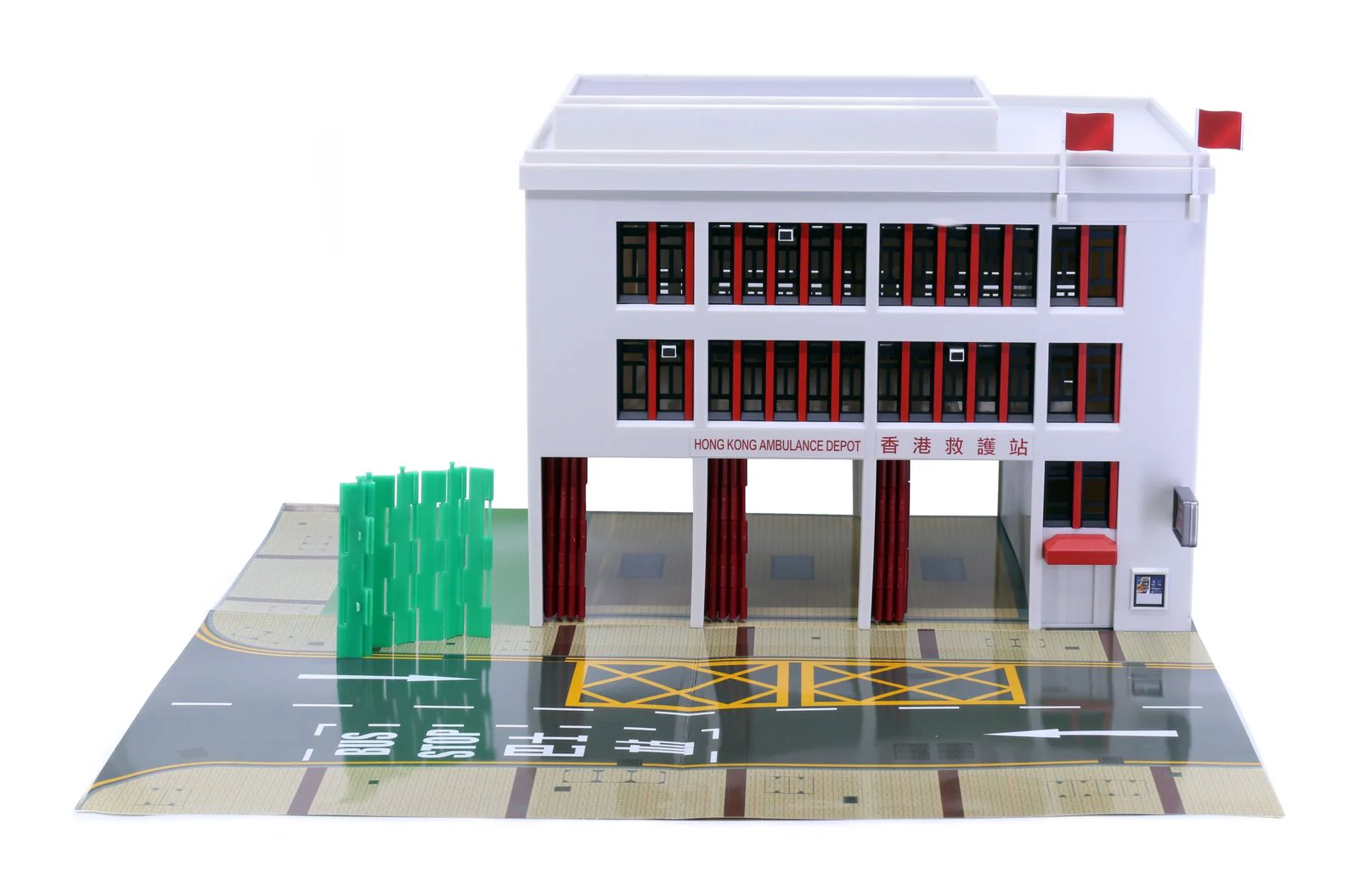 TINY 微影 Ps4 Hong Kong Ambulance Depot (Diorama Playset) 救護站 ATS64037 - Image 4