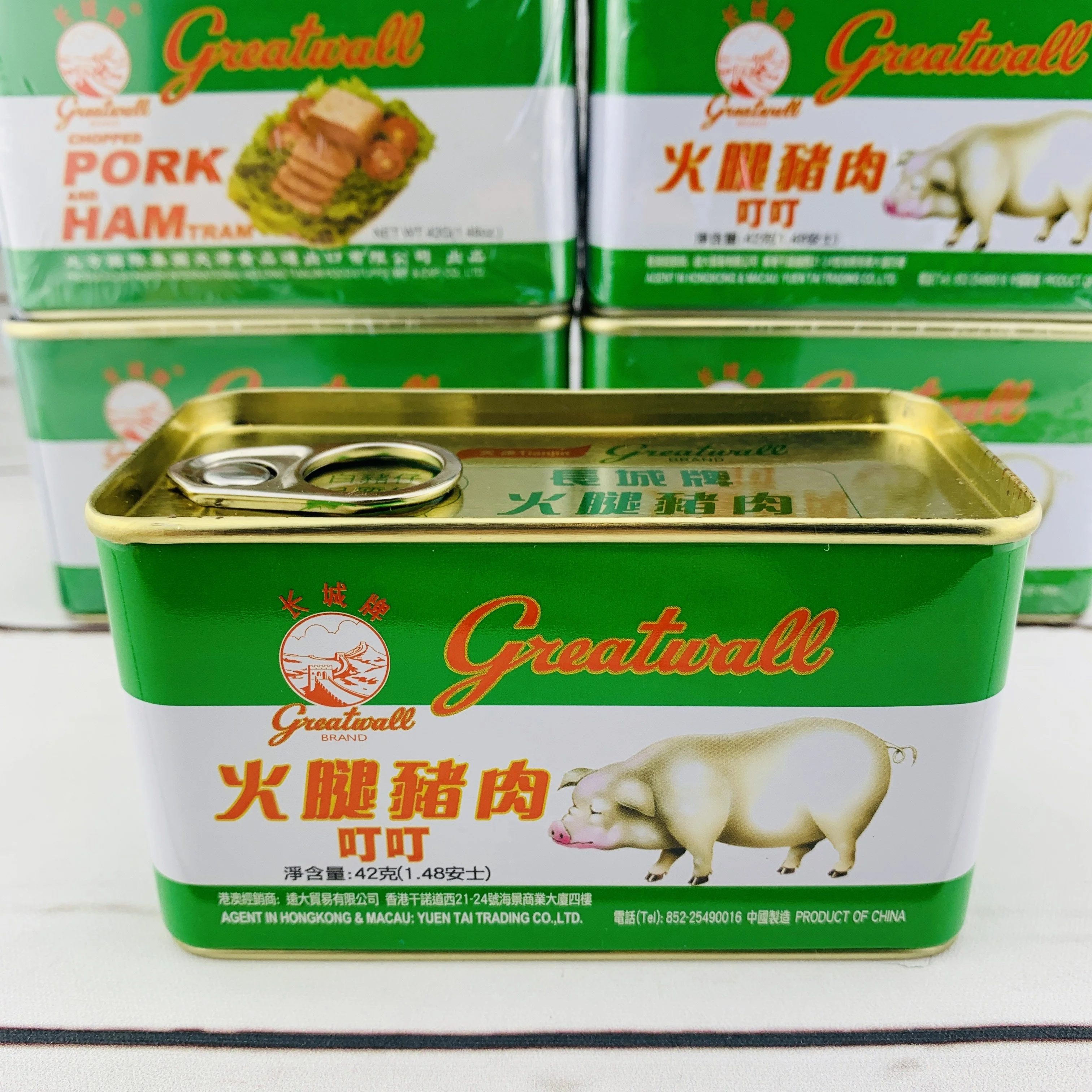 TINY x Great Wall Brand Chopped Pork and Ham Tram 長城牌火腿豬肉叮叮 - Image 4