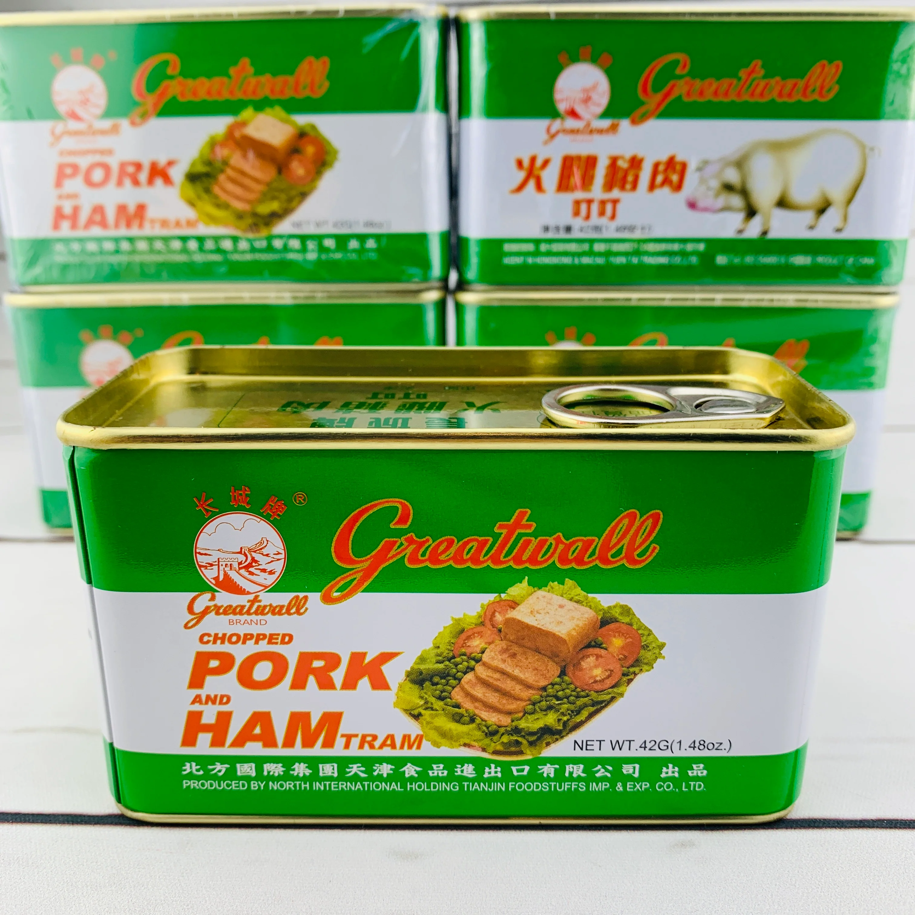 TINY x Great Wall Brand Chopped Pork and Ham Tram 長城牌火腿豬肉叮叮 - Image 5