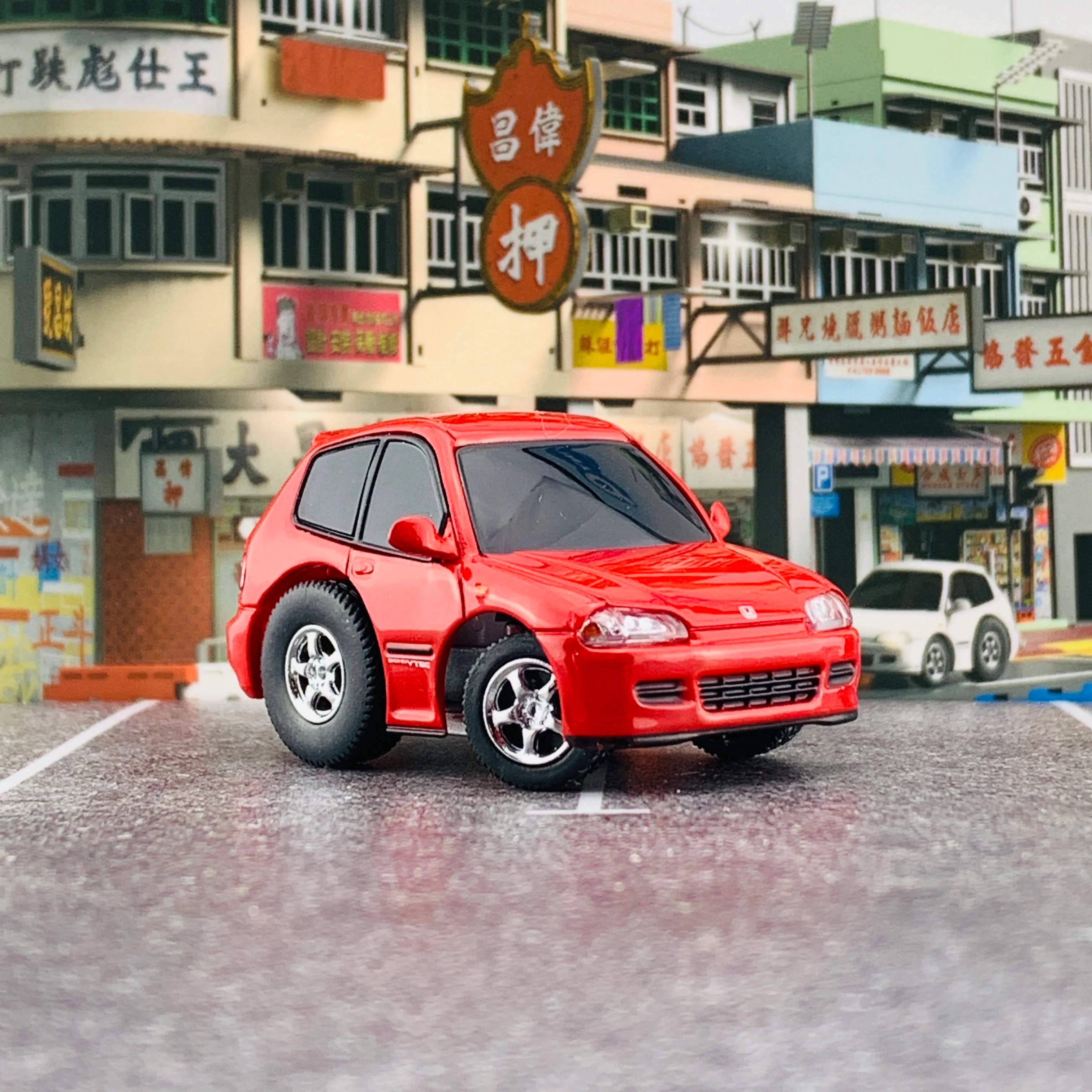 TINYQ Pro-Series 01 - Honda Civic EG6 (Red) TinyQ-01d - Image 4