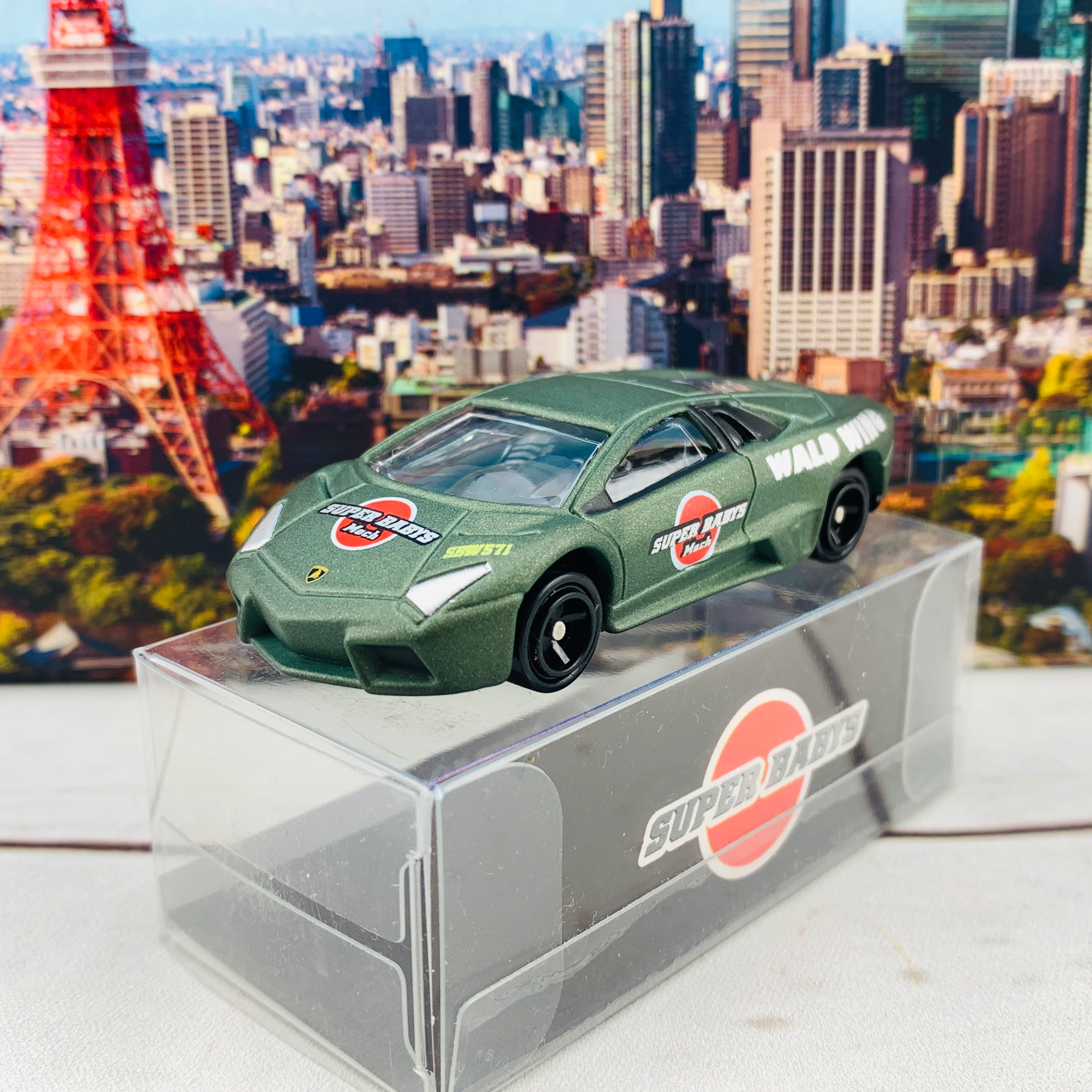 Tomica 113 Lamborghini Reventon SUPER BABYS Custom Printed **Rare Edition** - Image 2