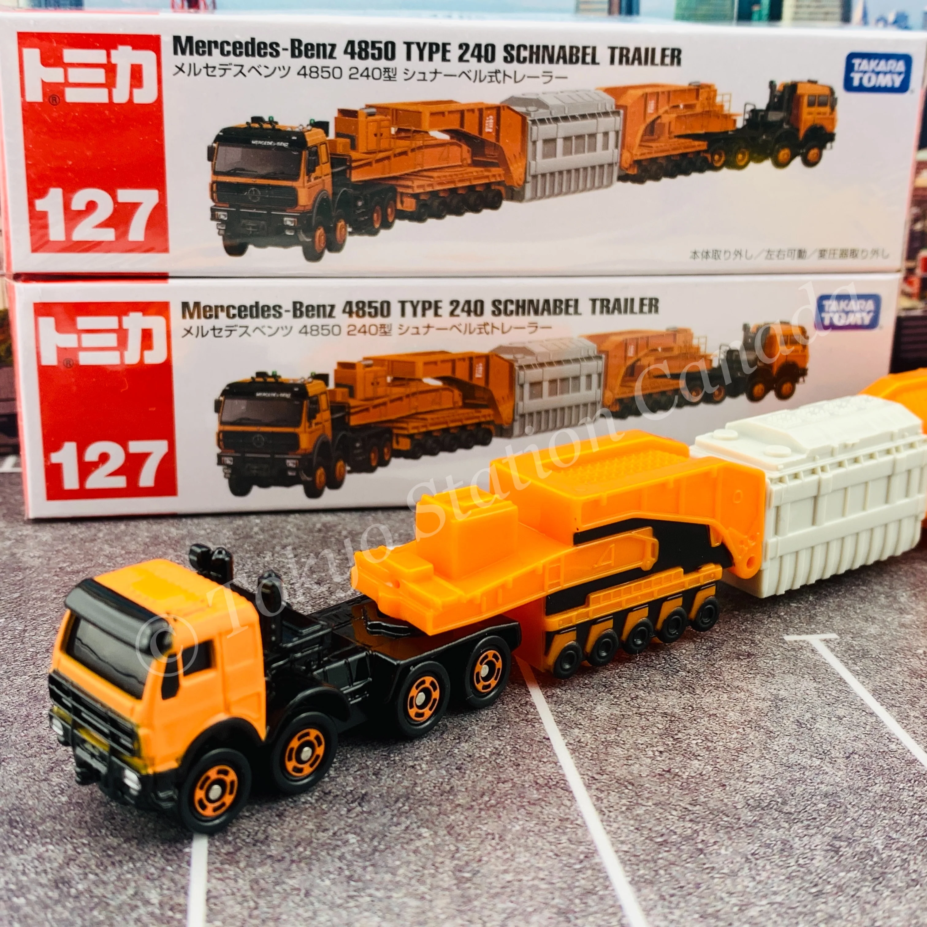TOMICA 127 Mercedes-Benz 4850 TYPE 240 SCHNABEL TRAILER - Image 4