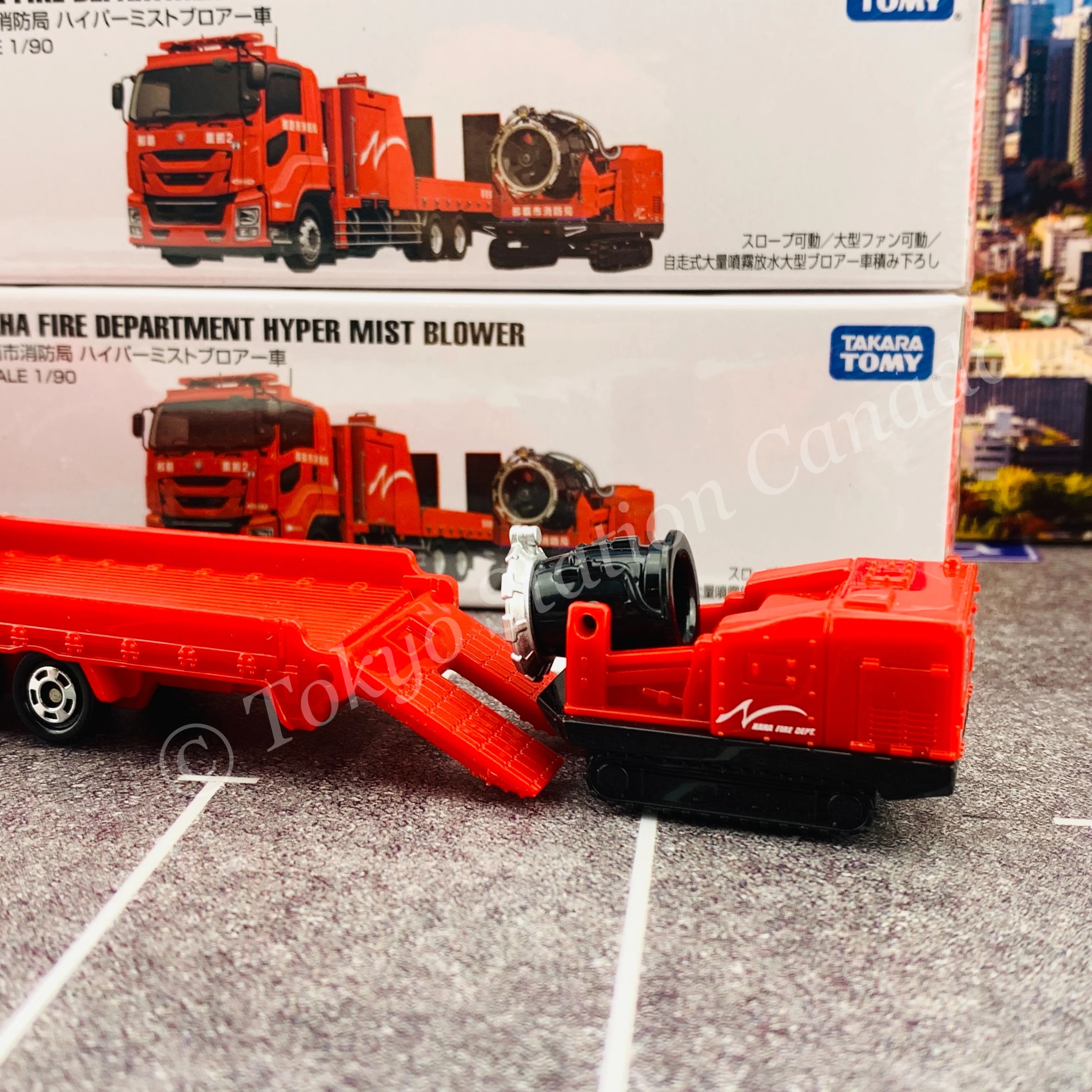 TOMICA 128 NAHA CITY FIRE DEPARTMENT HYPER MIST BLOWER VEHICLE - Image 8