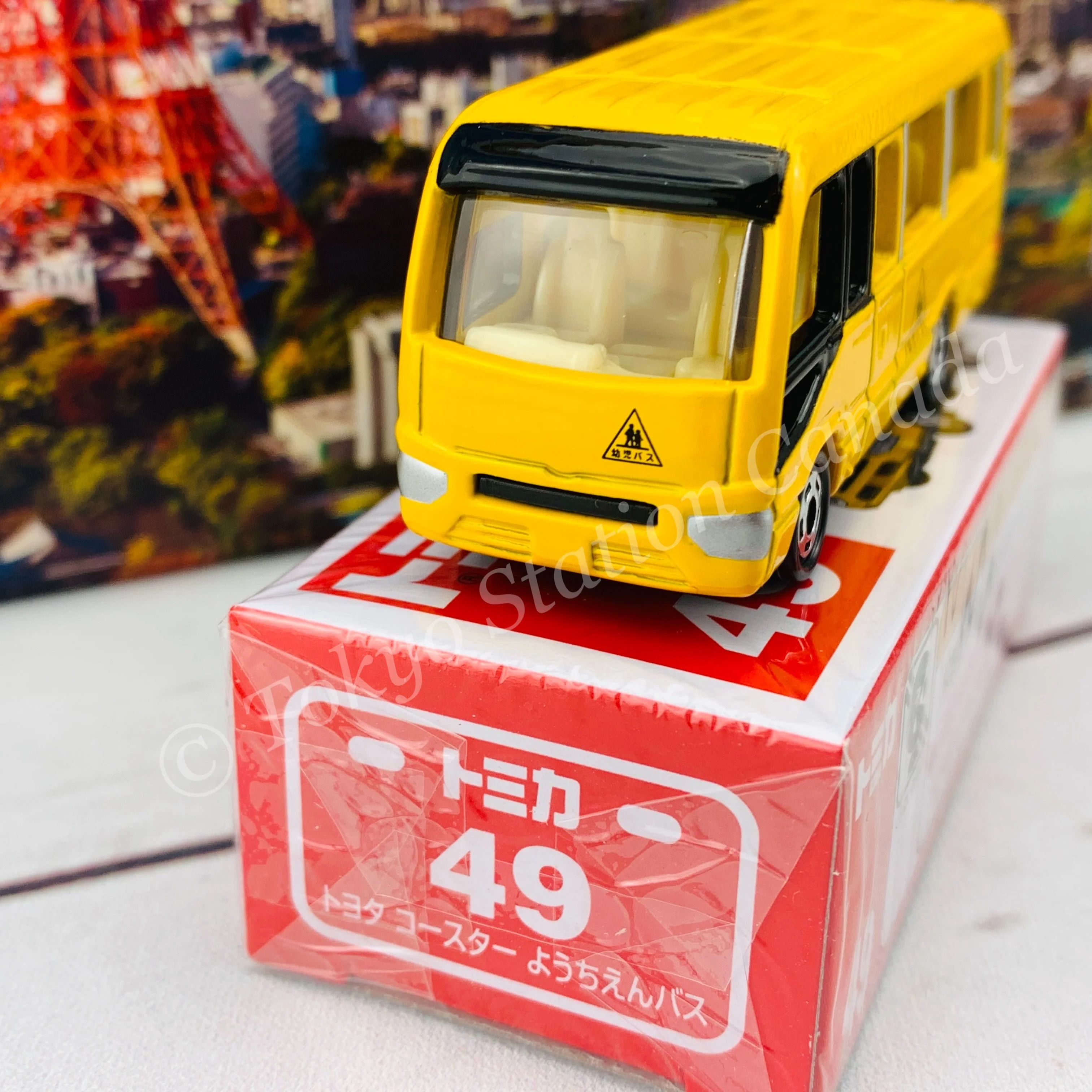 TOMICA 49 Toyota Coaster Kindergarten Bus - Image 2