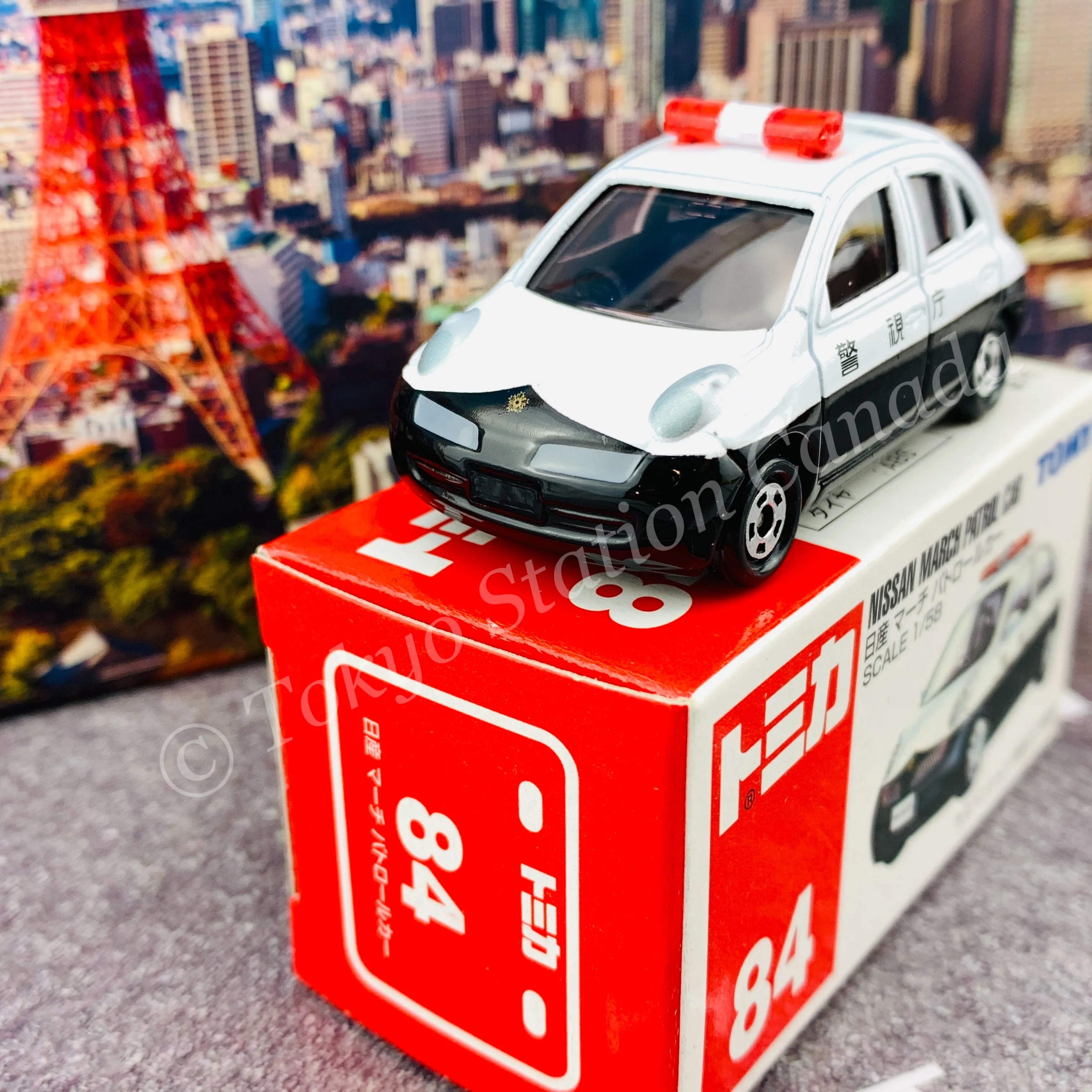 TOMICA 84 NISSAN MARCH PATROL CAR 4904810639657 - Image 3